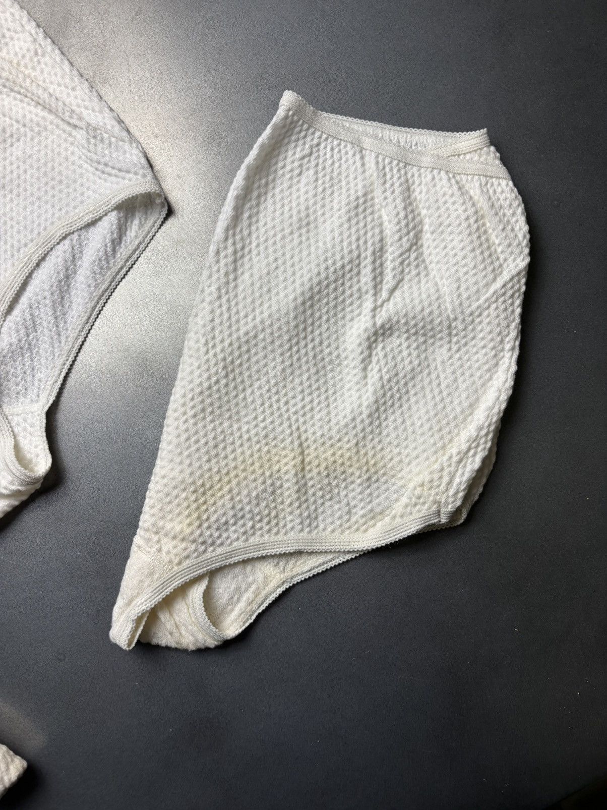 Other × Vintage Lot of 3 1970s Panties 3d Knit Ruffle Texture Underwear 70s Size ONE SIZE - 16 Thumbnail