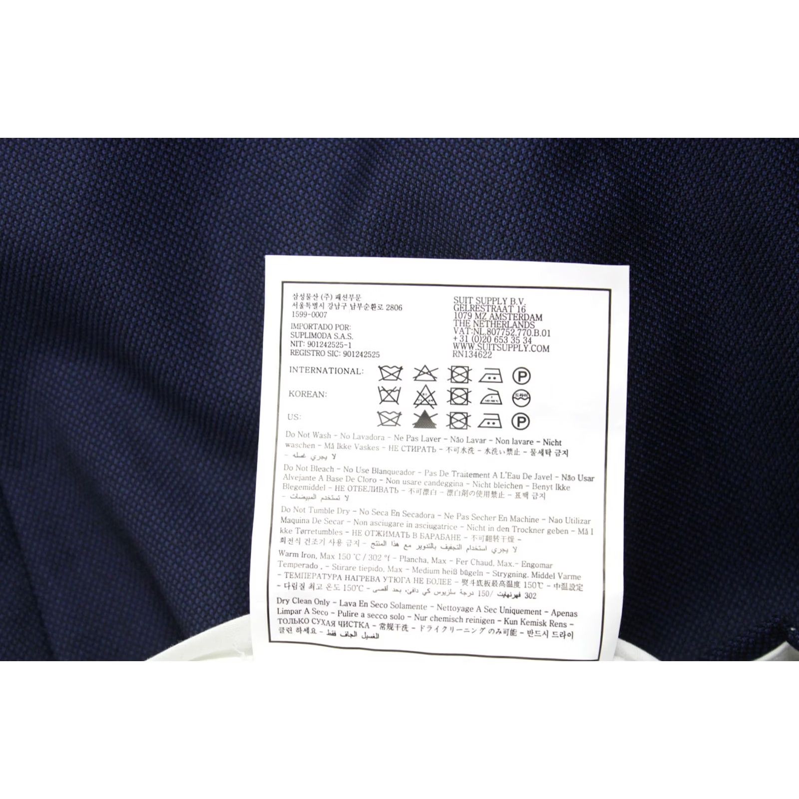Suitsupply Suitsupply Brescia Trousers Men's UK 32S Pure Wool Tapered Turn Up Patterned Zip Dress Pants Size US 32 / EU 48 - 7 Thumbnail