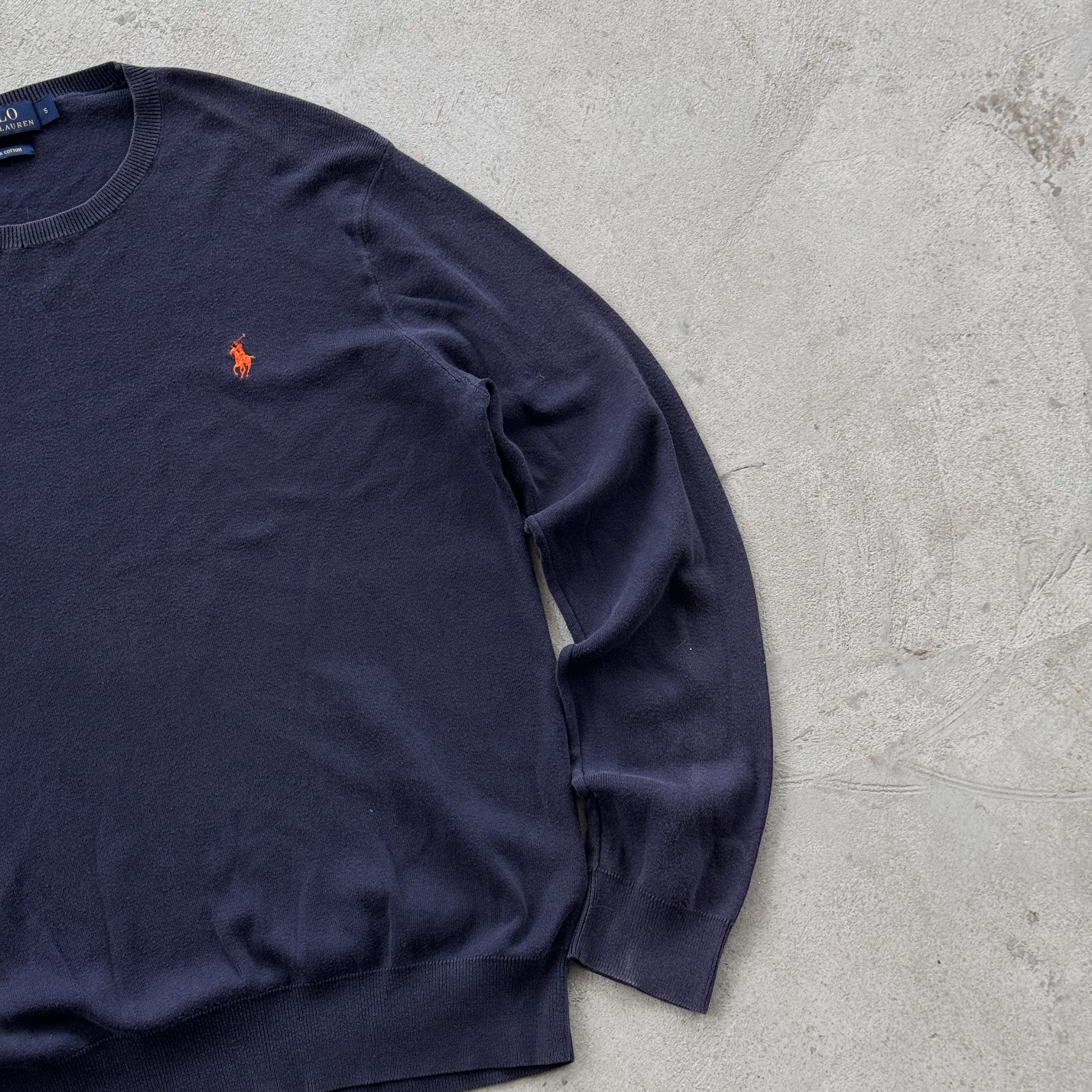 Polo Ralph Lauren Vintage 90s Polo Ralph Lauren Pima Cotton Crewneck Sweater Size US S / EU 44-46 / 1 - 2 Thumbnail