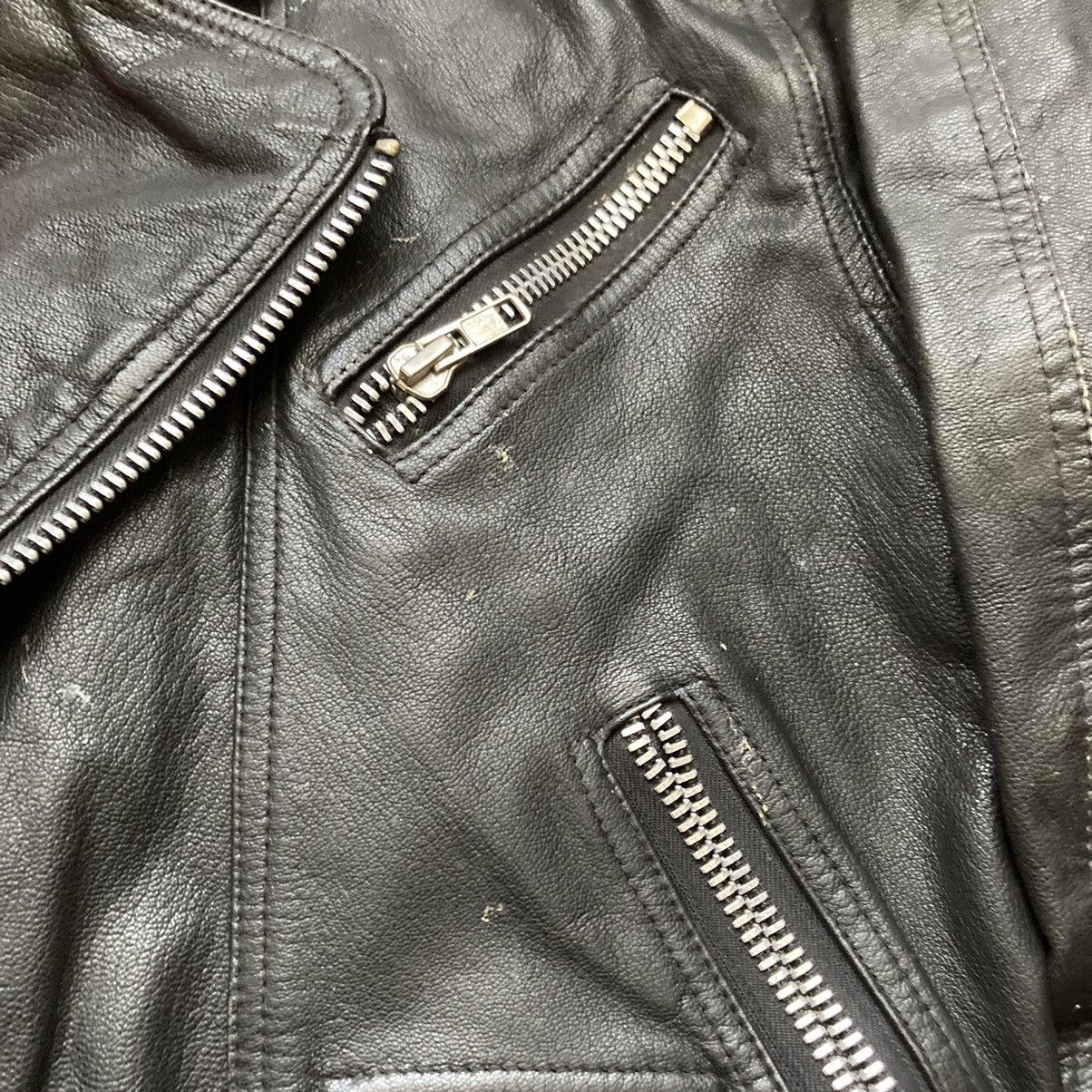 20471120 Vintage 70’s Avant-Garde Punk Leather Biker Jacket Size US M / EU 48-50 / 2 - 7 Thumbnail
