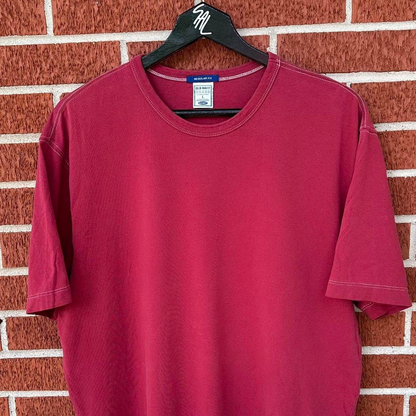 Old Navy Vintage old navy brand regular fit blank short sleeve shirt Size US L / EU 52-54 / 3 - 2 Thumbnail