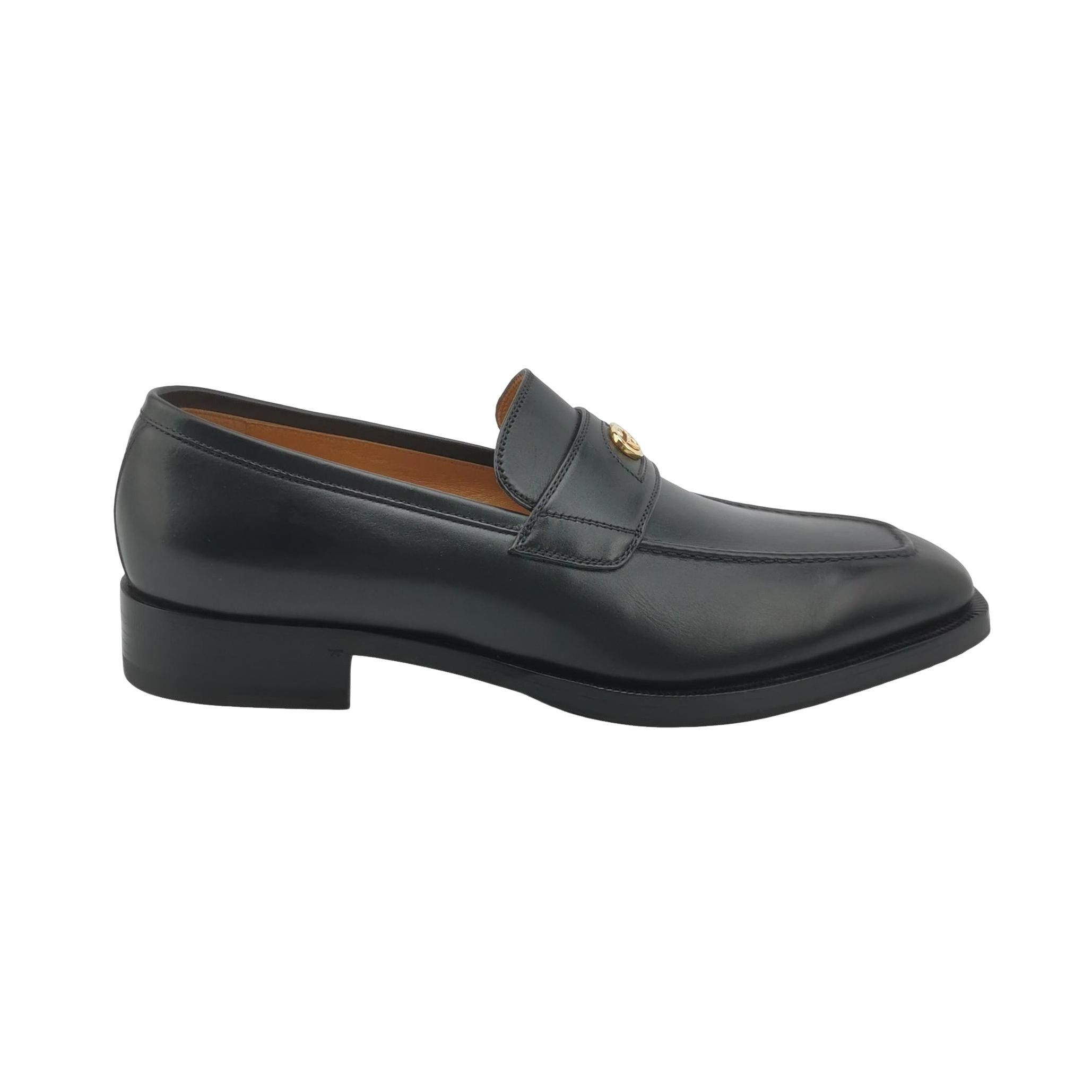 Gucci Gucci Interlocking G Leather Loafers US 6.5 Size US 6 / EU 39 - 1 Thumbnail