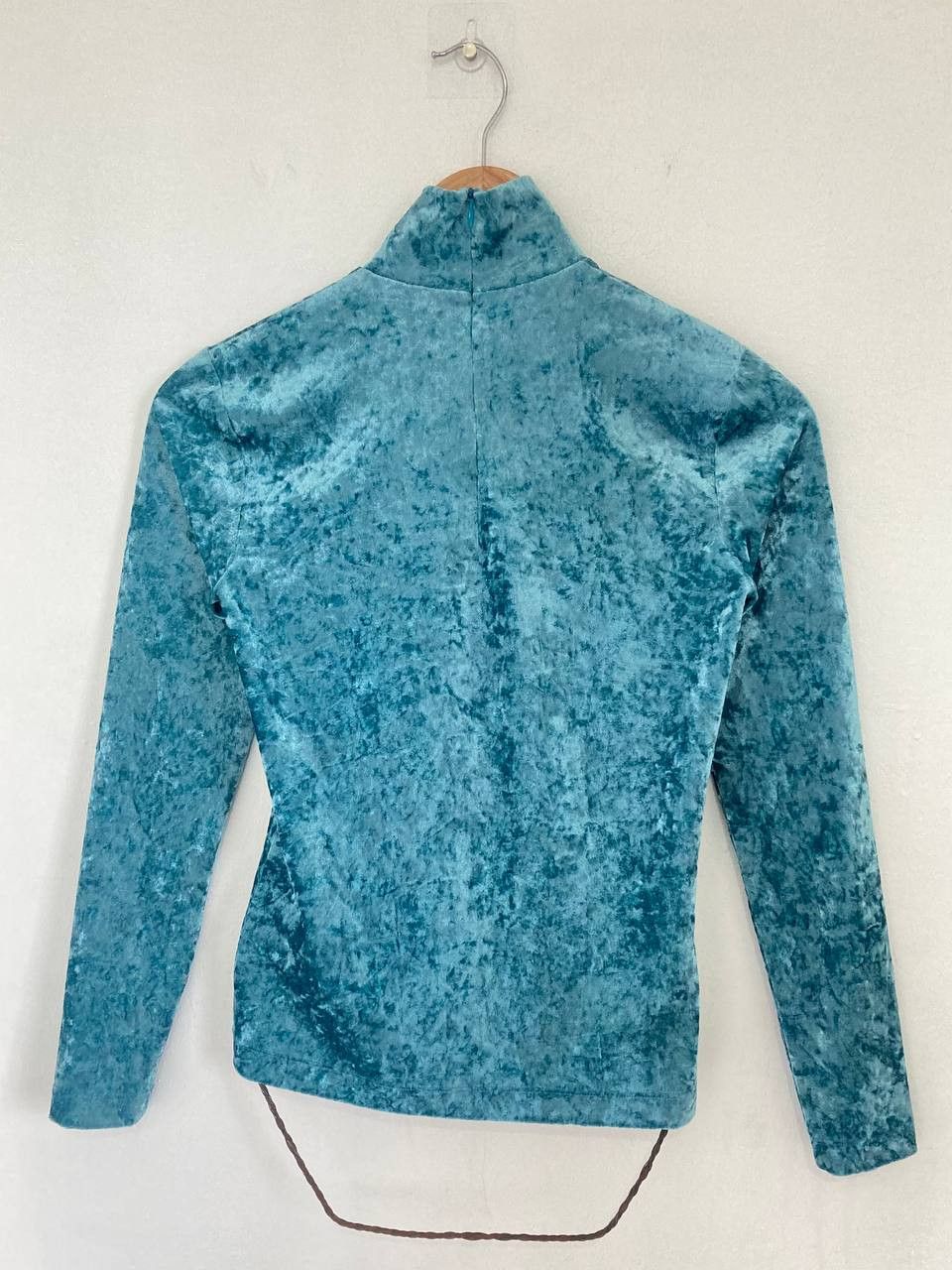 Vivienne Tam Y2k Vivienne Tam Crushed Velvet Turtleneck Top Size XS / US 0-2 / IT 36-38 - 2 Thumbnail