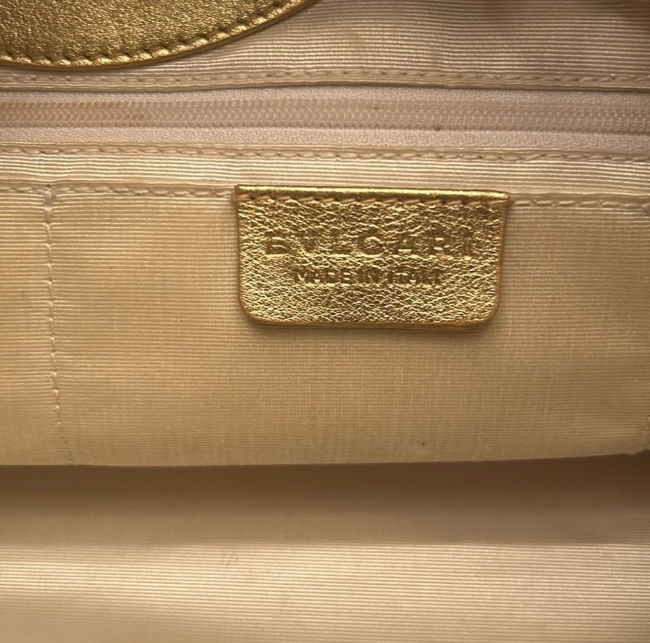 Bvlgari BVLGARI Yellow Sun Golden Leather Trim Canvas Tote Clutch Size ONE SIZE - 10 Thumbnail