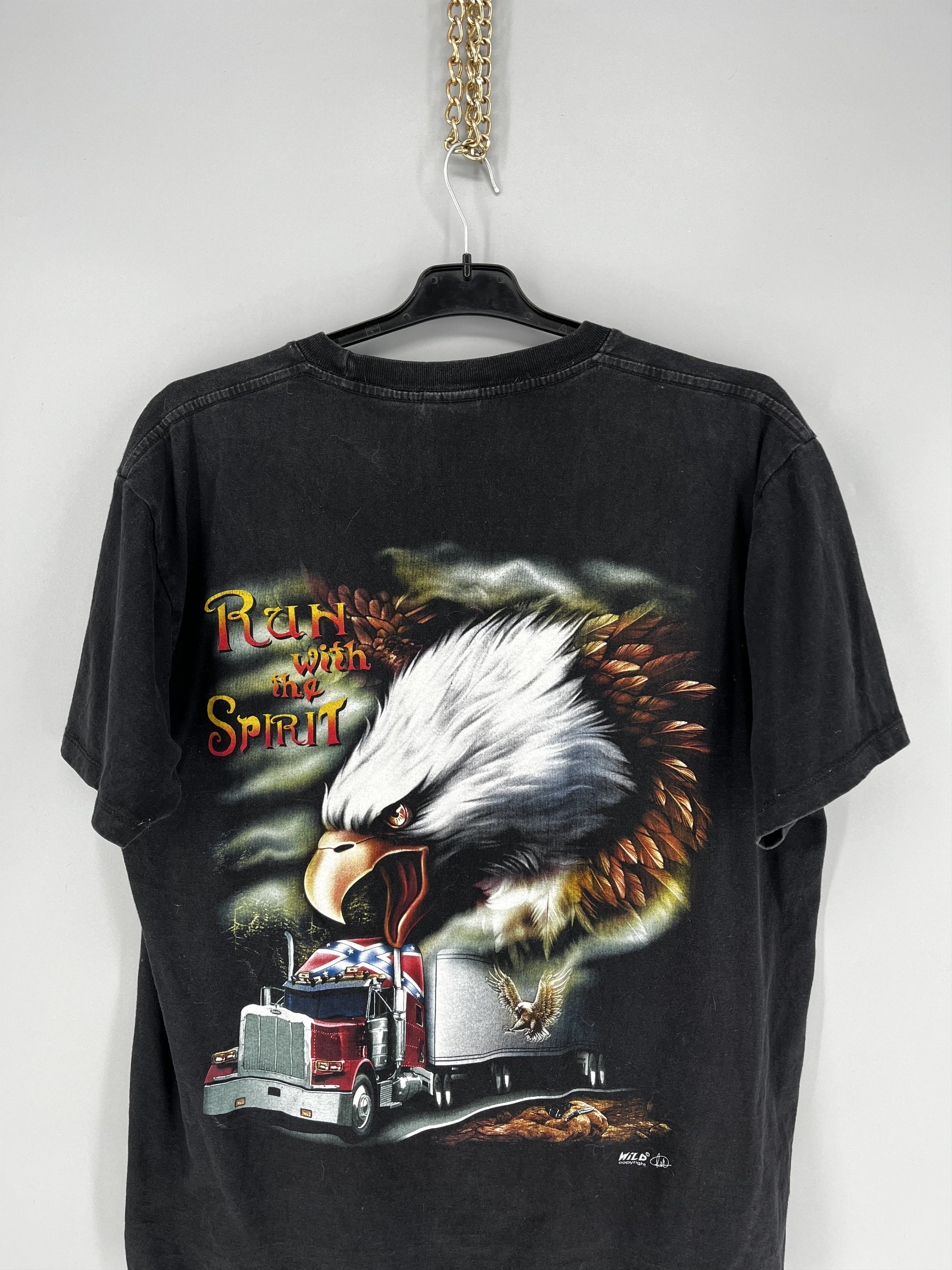 Band Tees Vintage America Eagle On the Sky Double Side Overprinted Tee Size US XL / EU 56 / 4 - 11 Thumbnail
