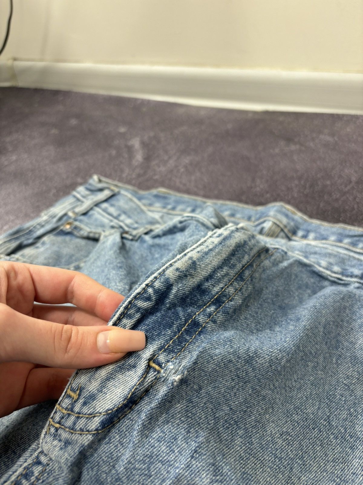 Dickies Vintage Dickies USA Blue Denim Work Hype Baggy Jeans Size US 38 / EU 54 - 13 Thumbnail
