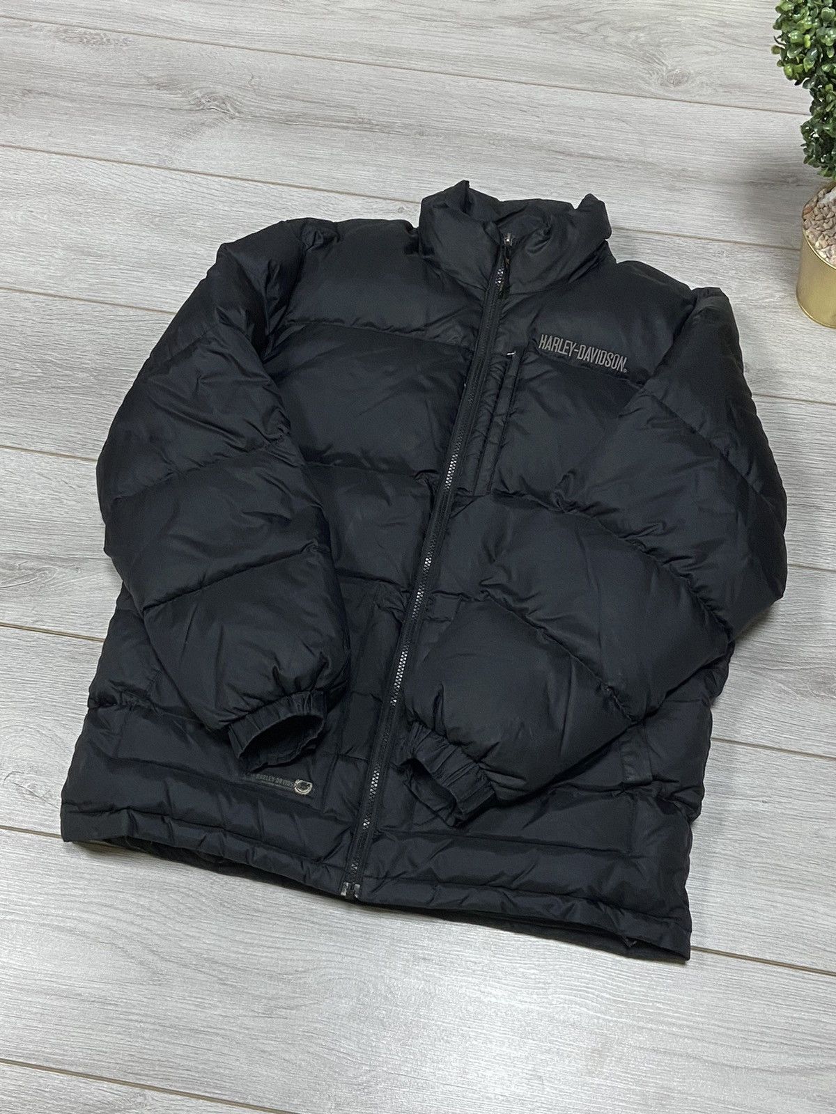 Harley Davidson Vintage skull ☠️ Harley Davidson Puffer Jacket Size US M / EU 48-50 / 2 - 6 Thumbnail