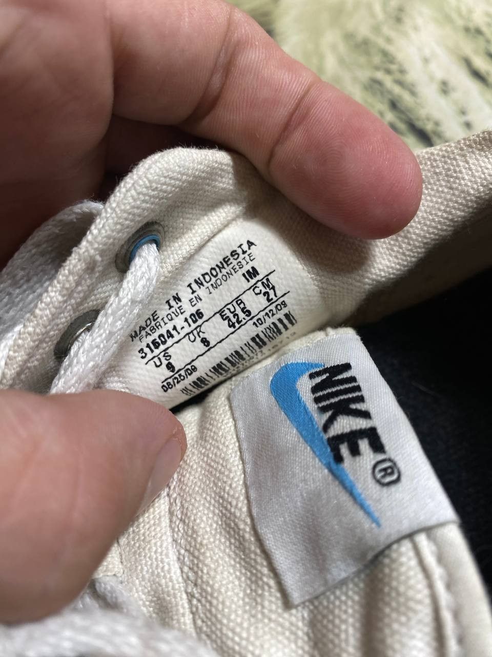 Nike Nike 9 US Men Sneakers Athletic Shoes White / Blue Capri Size US 9 / EU 42 - 6 Thumbnail