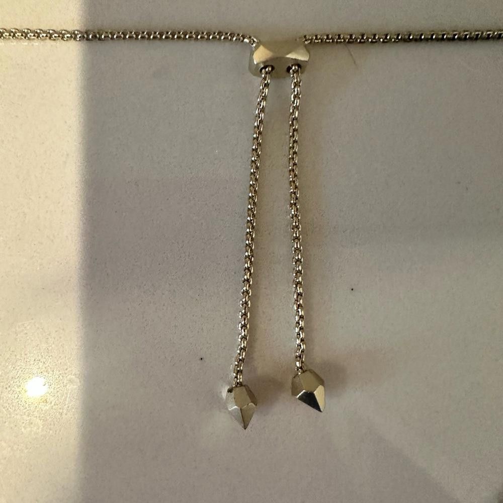Kendra Scott Kendra Scott Gold Pave Locket Charm Chain Necklace Size ONE SIZE - 8 Thumbnail