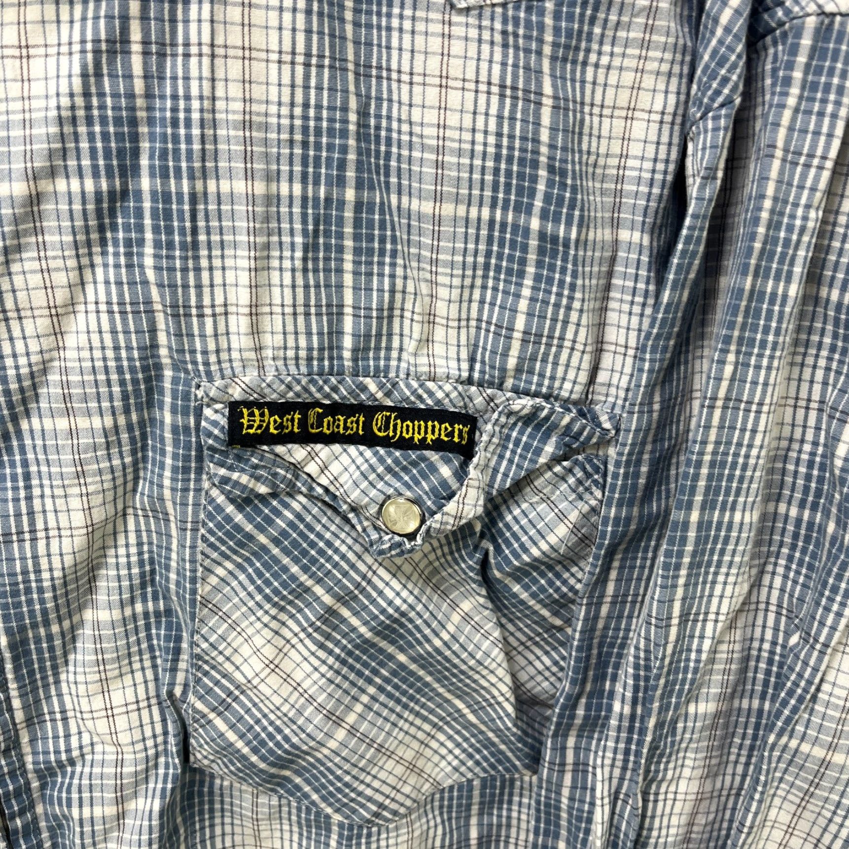 West Coast Choppers VINTAGE West Coast Choppers Pearl Snap Shirt 2XL Mens White Cotton 2000s Size US XXL / EU 58 / 5 - 3 Thumbnail