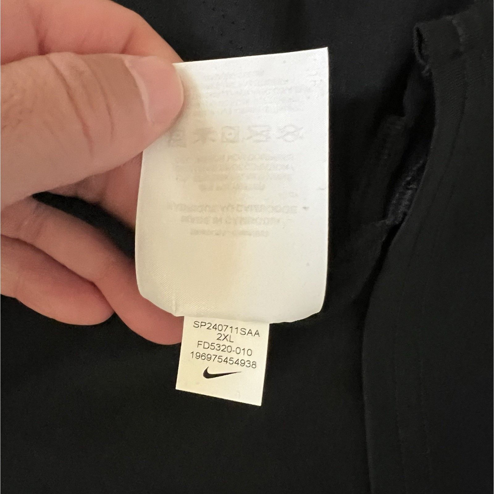 Nike Nike Court Dri-FIT Advantage Black Green Tennis Shirt 2XL Size US XXL / EU 58 / 5 - 6 Thumbnail