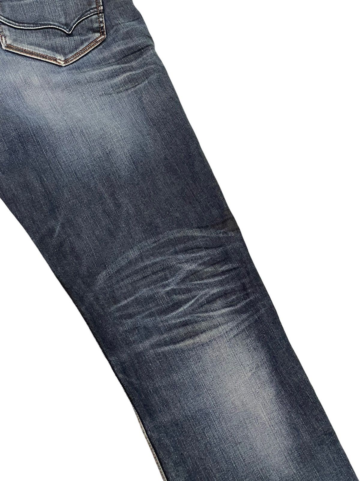 Japanese Brand Flare Jeans Nicole Club Distress Slim Stretch Boot Cut 7🟦3 Size US 35 - 16 Thumbnail