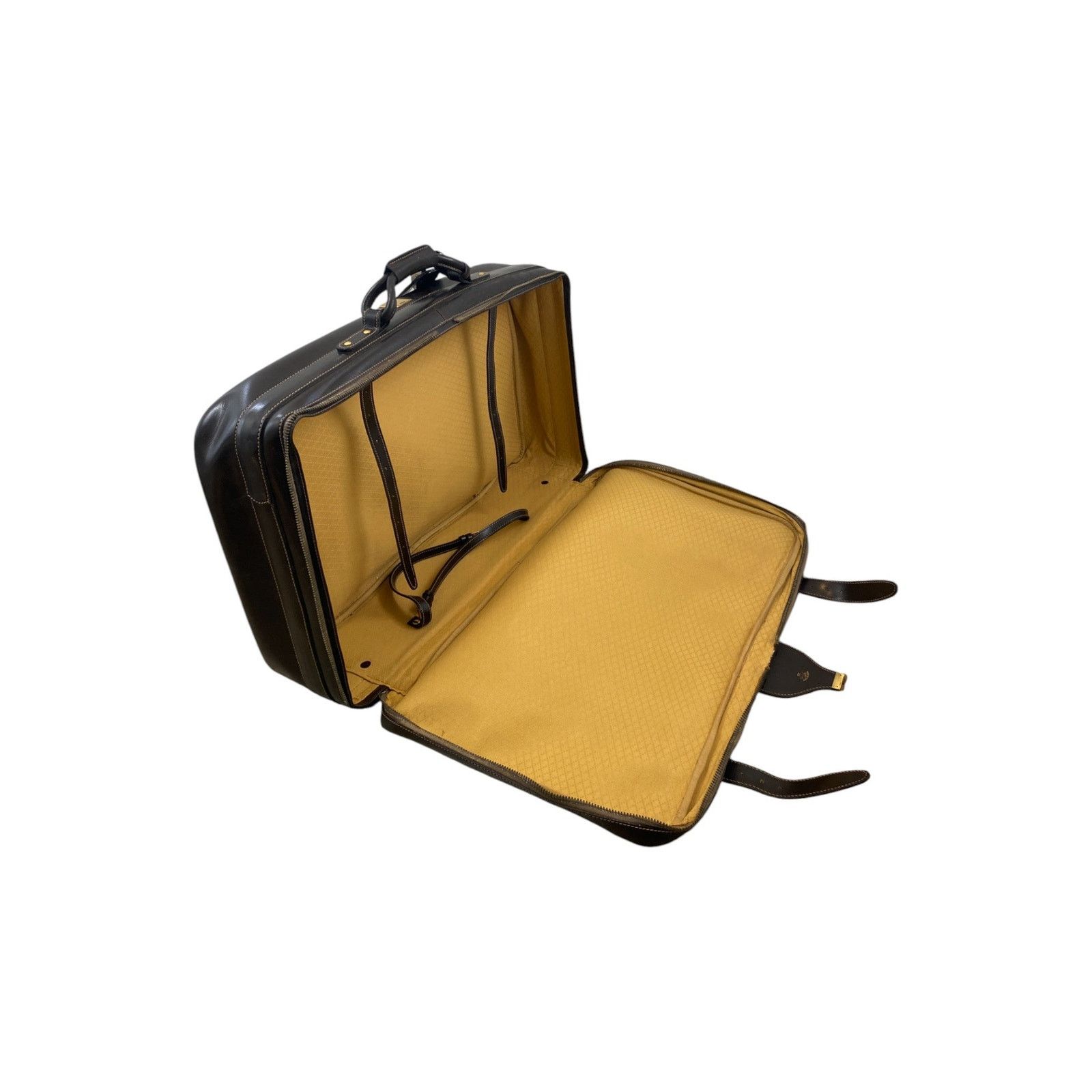 Gucci 80s Brown Monogram Webstripe Suede Suitcase Size ONE SIZE - 10 Thumbnail