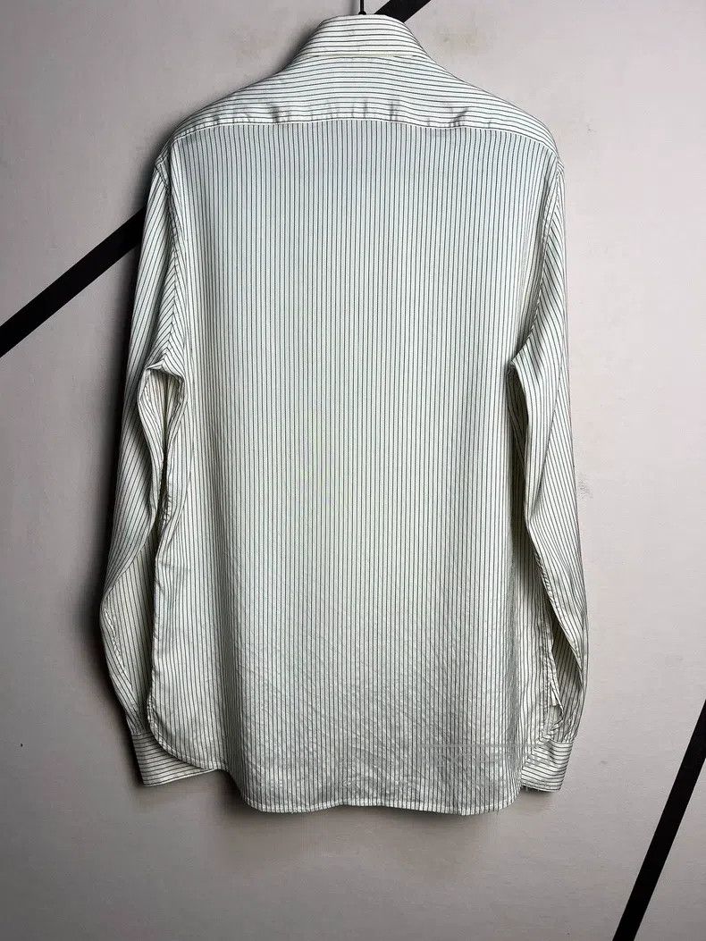 Saint Laurent Paris Saint Laurent Paris size 37 Black and White Striped Silk S Size US XS / EU 42 / 0 - 2 Thumbnail