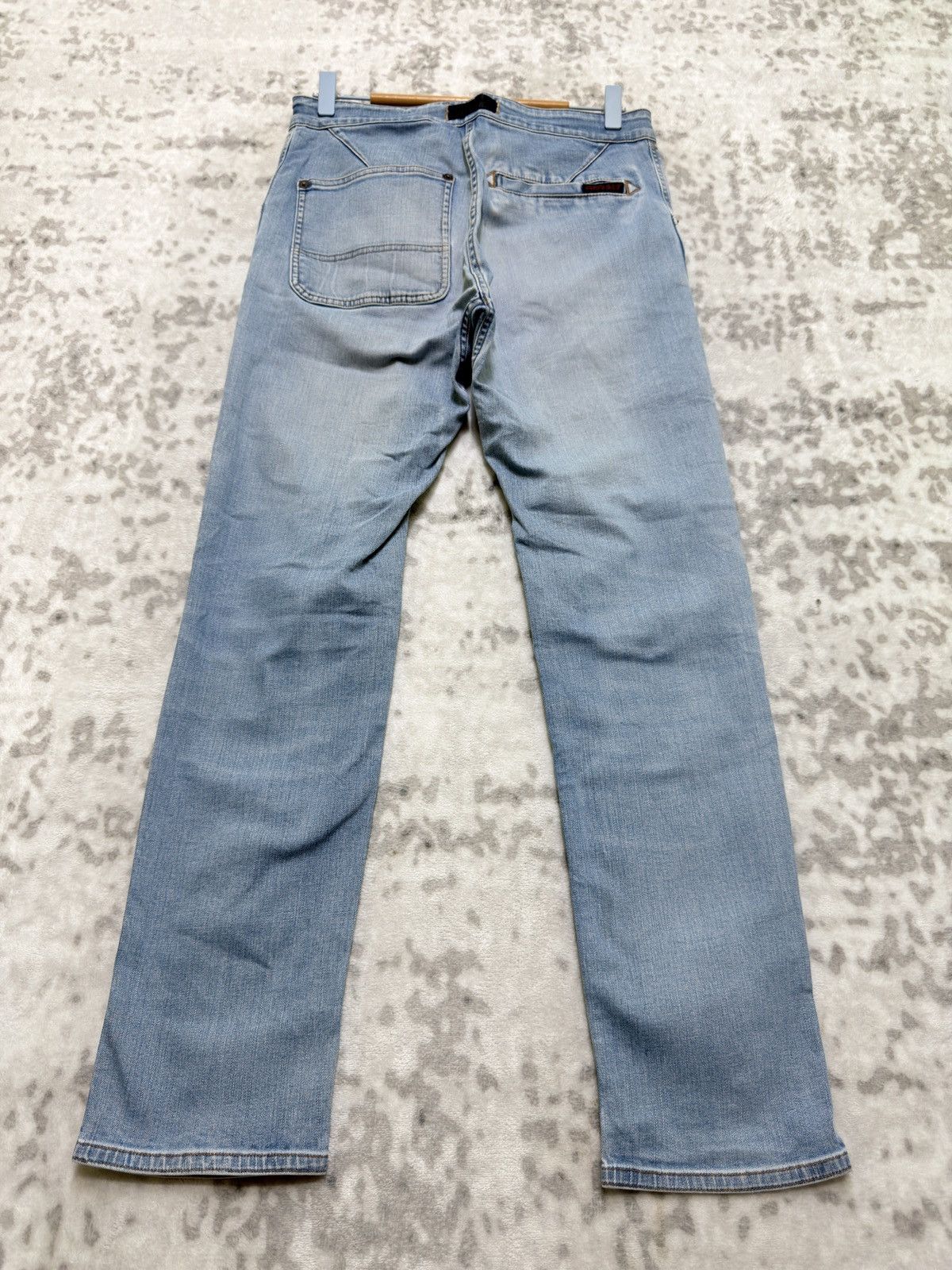 Gramicci Gramicci Slim Denim Pants Y2K Climbing Belted Faded Blue Size US 29 - 2 Thumbnail