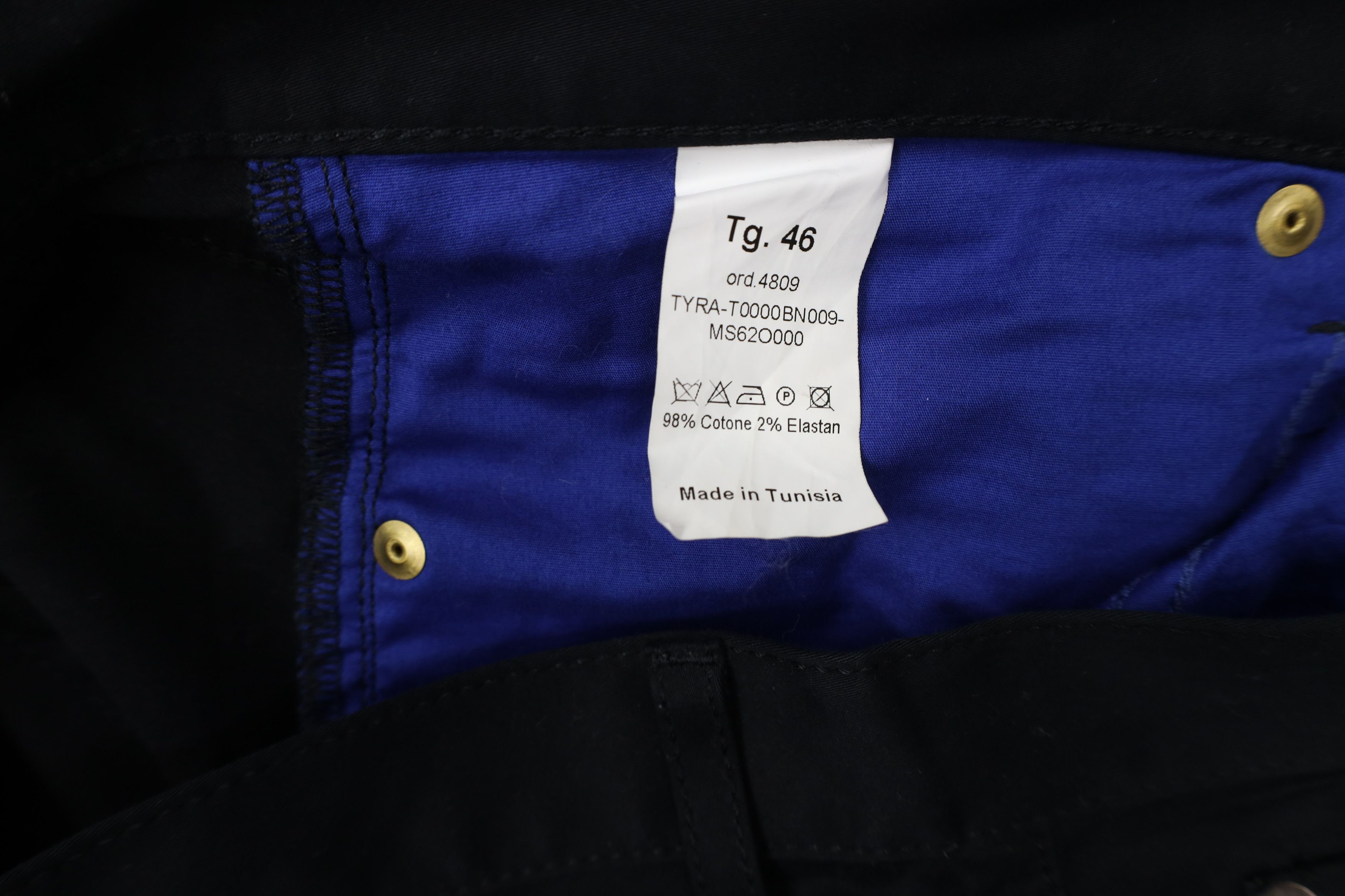 Moschino Moschino Flat Front Stretch Straight Leg Chino Pants Black Size US 32 / EU 48 - 8 Thumbnail