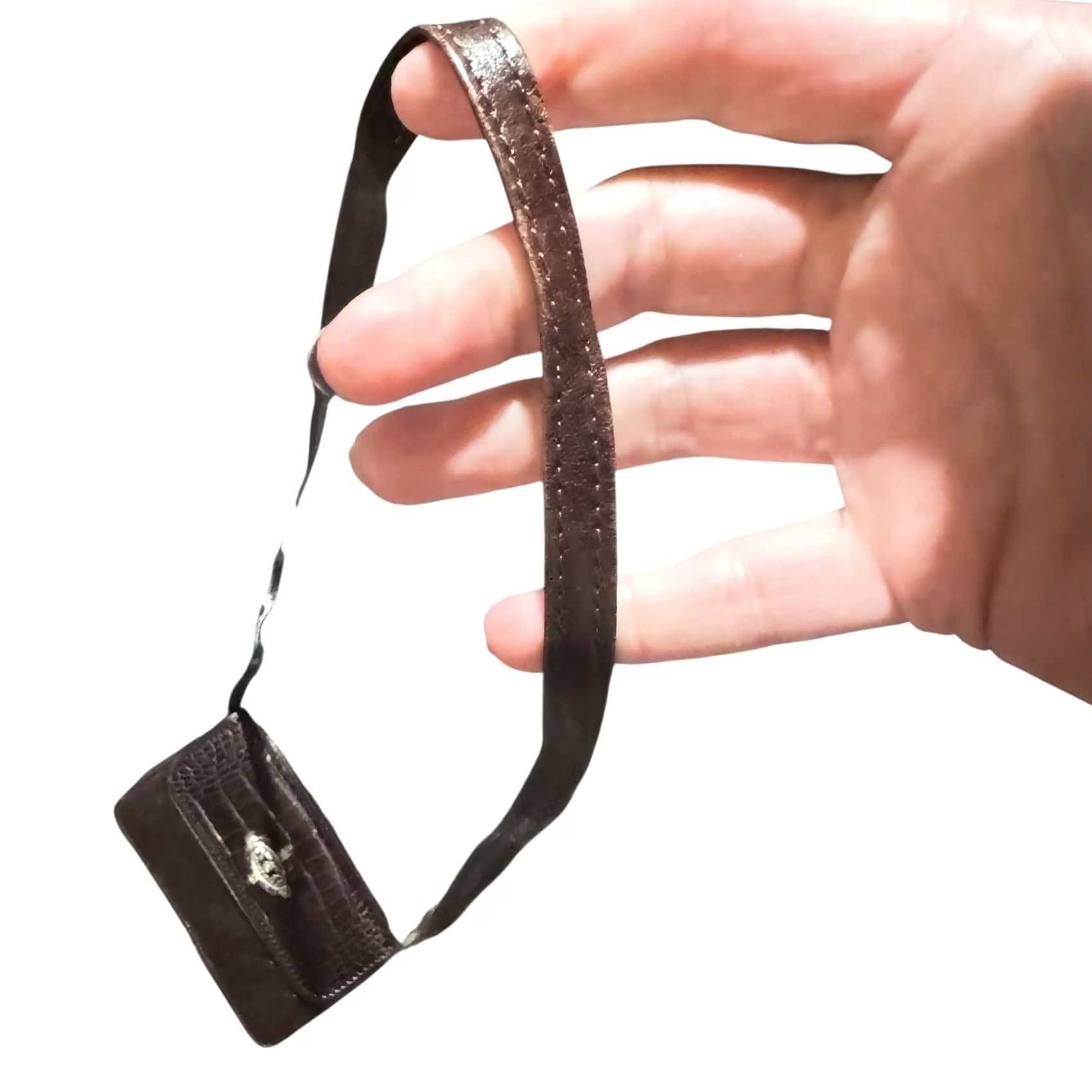 Brighton BRIGHTON Brown Croc Leather Whip-Stitch Crossbody Wallet Clutch Organizer Womens Crossbody Clutch Wallet Size ONE SIZE - 3 Thumbnail