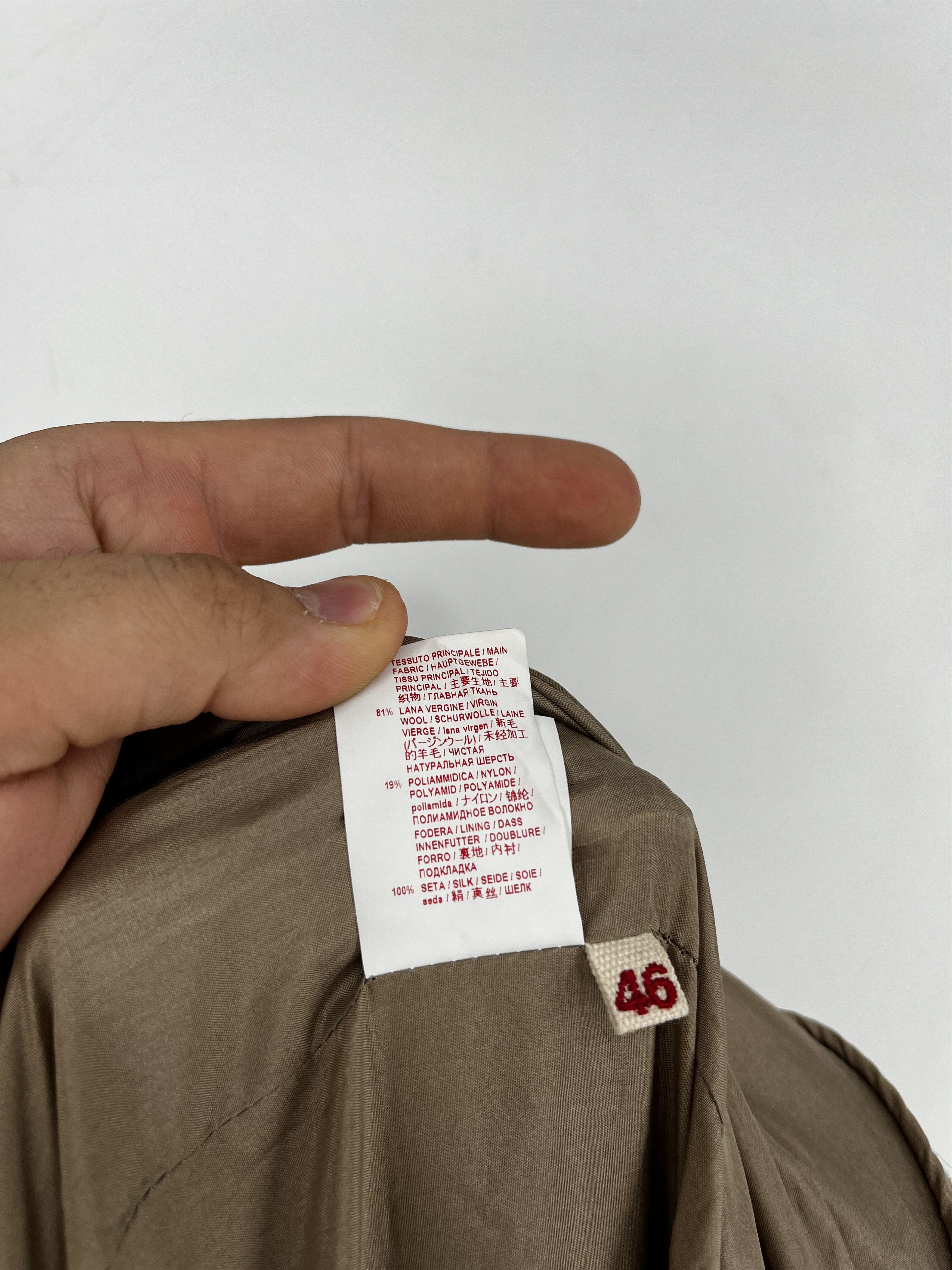 MARNI Beige Brown Cropped Wool Coat Jacket Italian IT 46