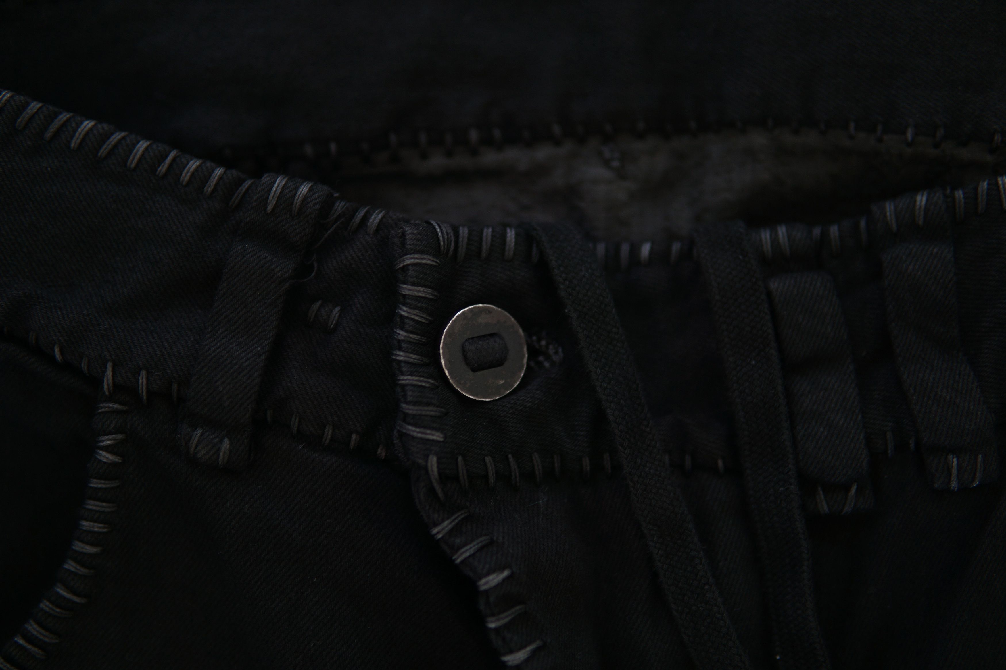 Pre-owned Boris Bidjan Saberi Ss17 Hand Stitched P13 Tight Fit In Black