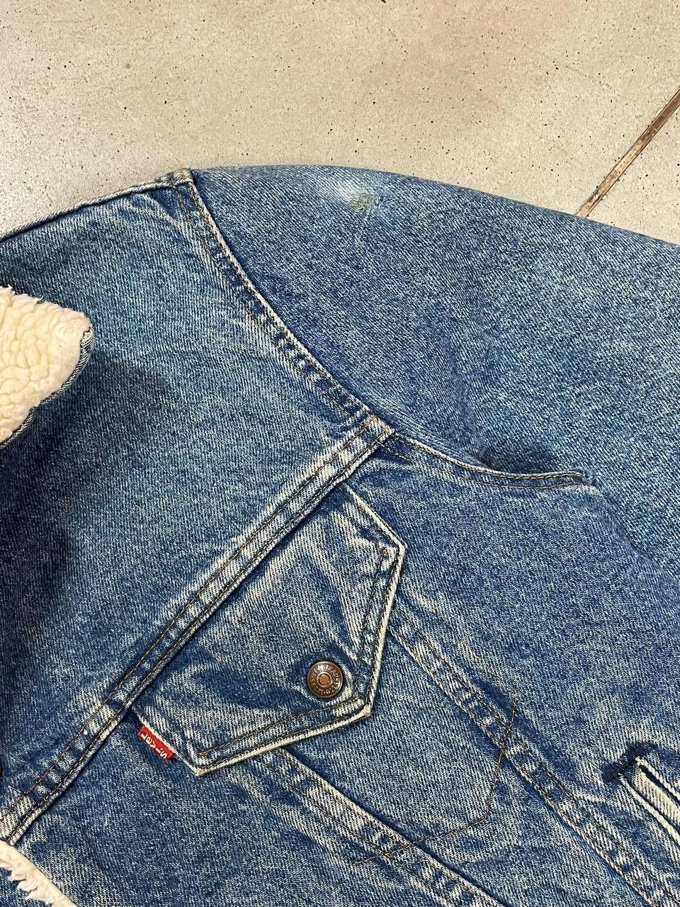 Levi's Vintage Levis Sherpa Denim Jacket Size US S / EU 44-46 / 1 - 7 Thumbnail
