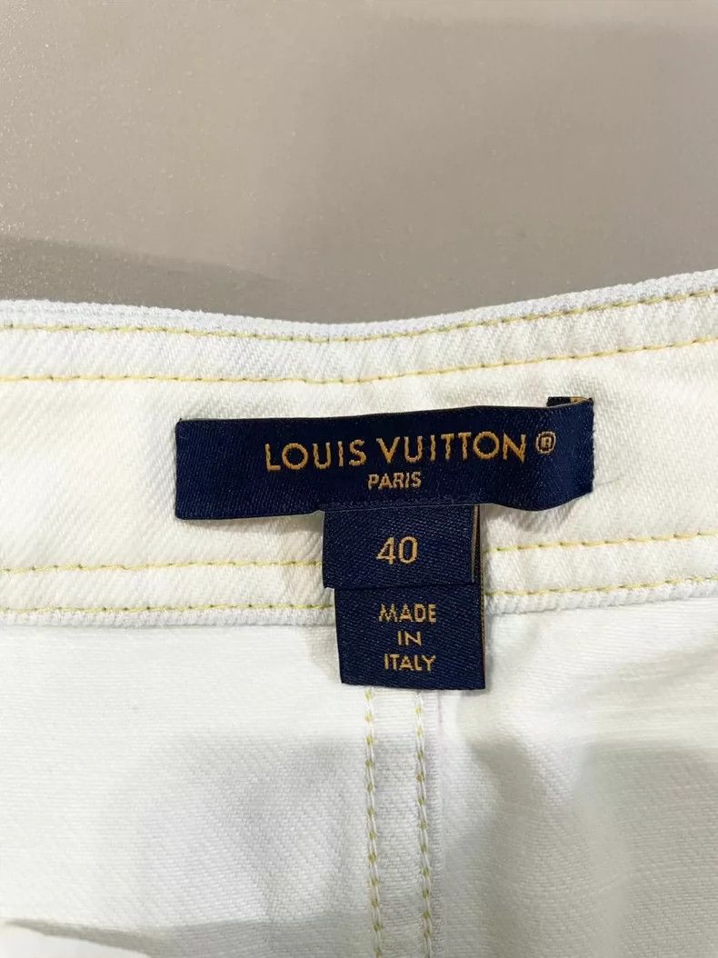 Louis Vuitton Louis Vuitton Zip Denim Skirt Size 39" - 6 Thumbnail