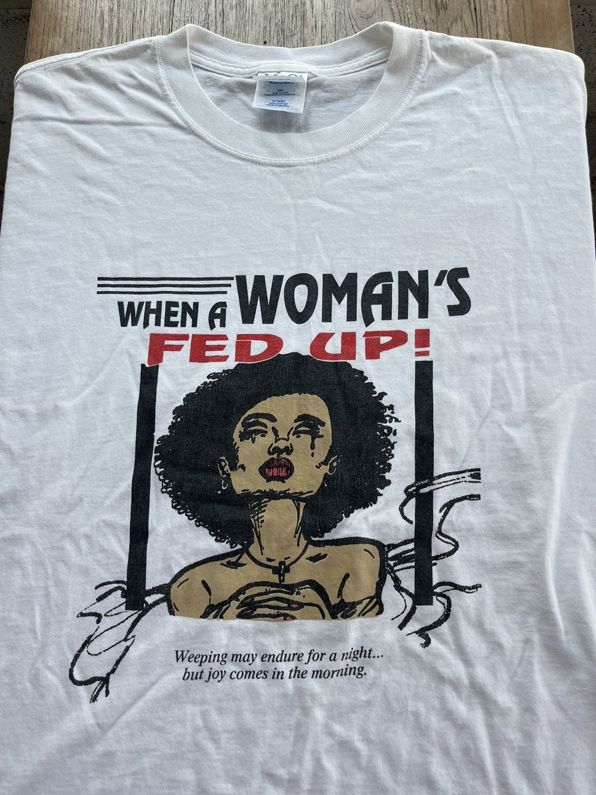 Band Tees × Vintage Vintage When A Woman’s FED UP ! R KELLY Tour 90’s Tshirt Size US XXL / EU 58 / 5 - 4 Thumbnail
