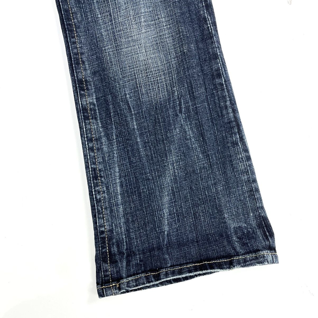 If Six Was Nine × Japanese Brand 2000s Oririn Faded Studded Bootcut Flared Jeans Size US 30 / EU 46 - 9 Thumbnail