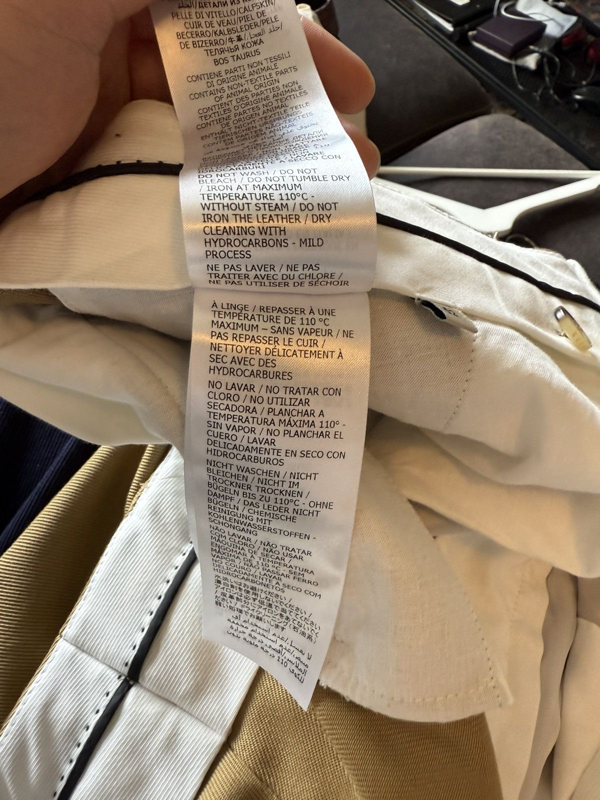 Gucci Camel Trousers with Web Stripe Trim Size US 36 / EU 52 - 14 Thumbnail