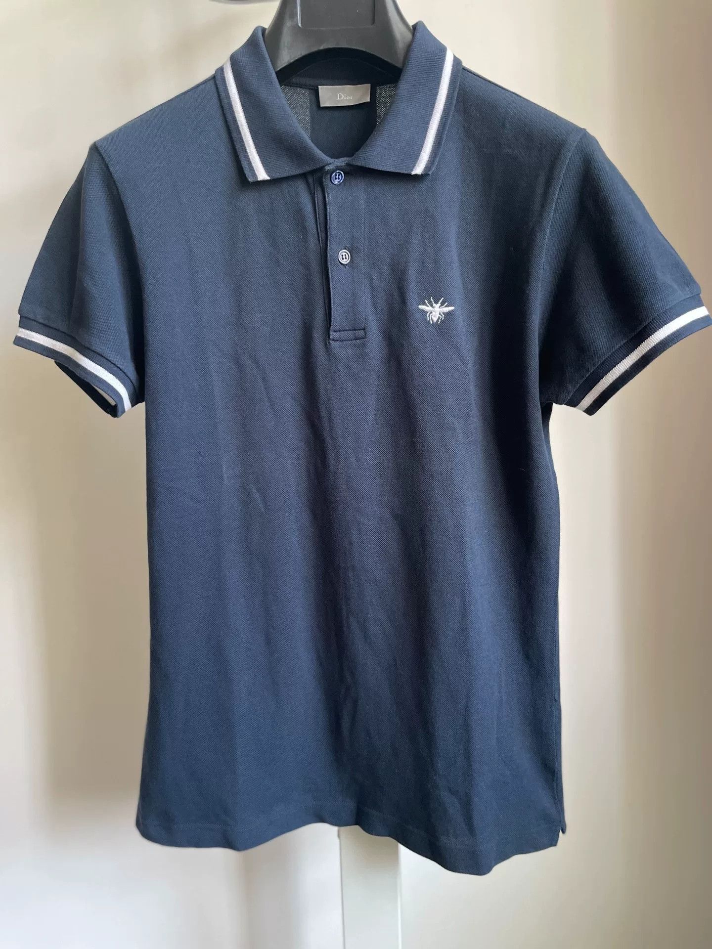 Dior Dior Bee Embroidery Polo Shirt Size US S / EU 44-46 / 1 - 1 Thumbnail