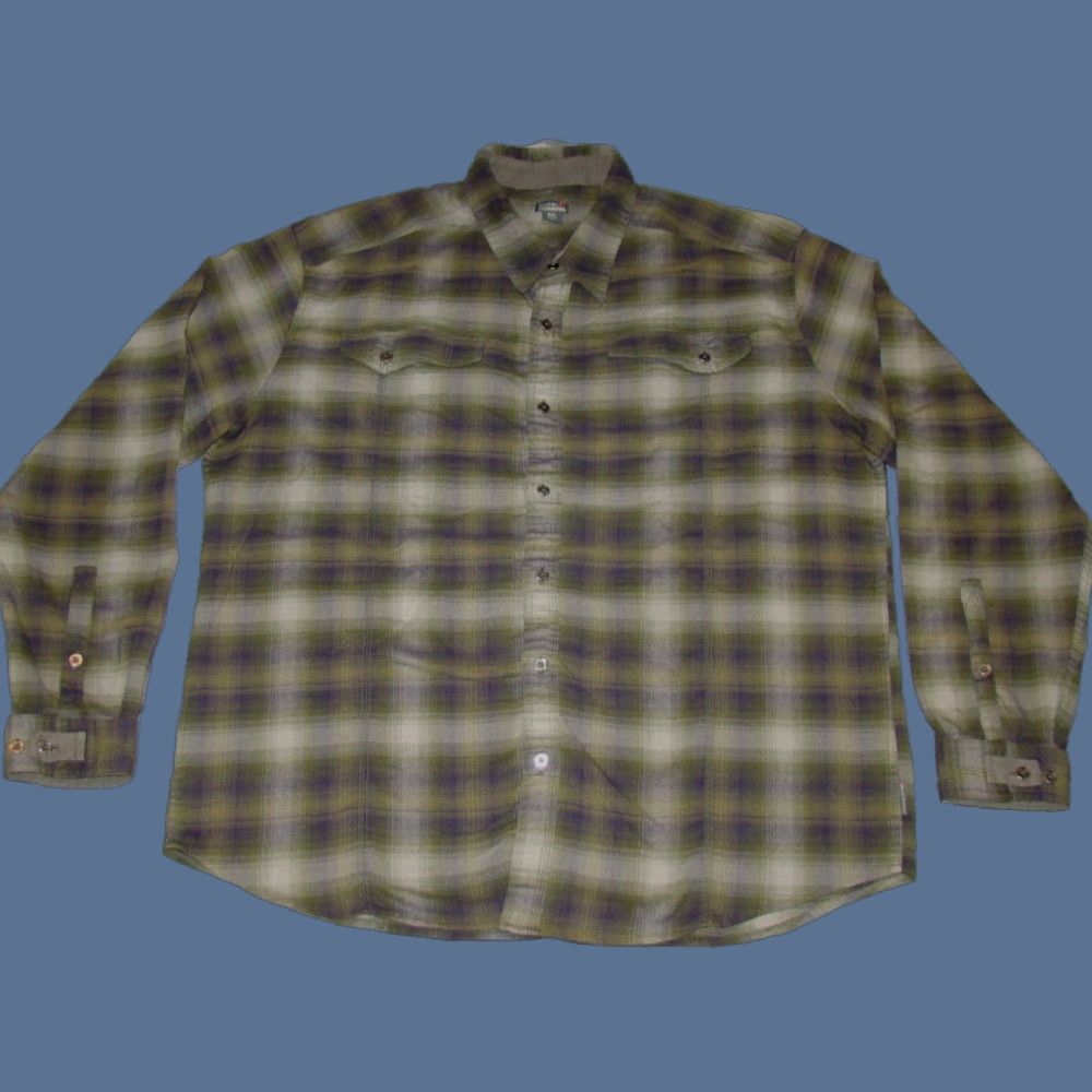 Royal Robbins Royal Robbins Mens 2XL Green Plaid Button Long Sleeve Flannel Shirt Size US XXL / EU 58 / 5 - 1 Thumbnail