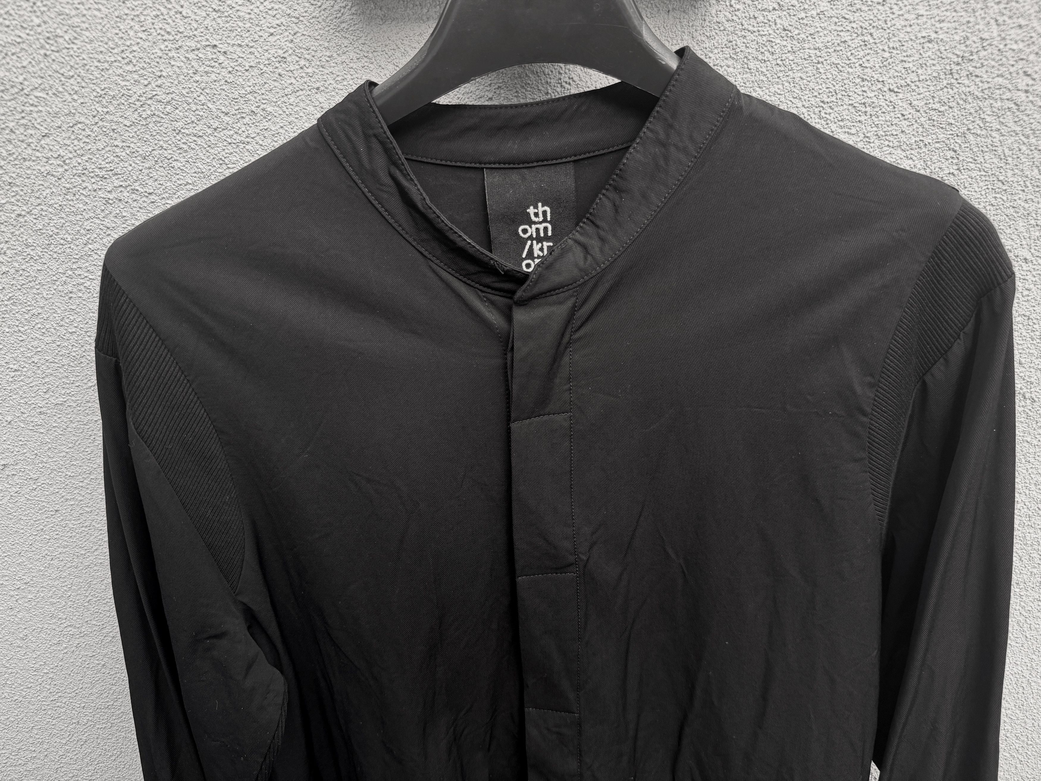 Thom Krom Thom Krom Black Mandarin Collar Shirt M Size US M / EU 48-50 / 2 - 4 Thumbnail