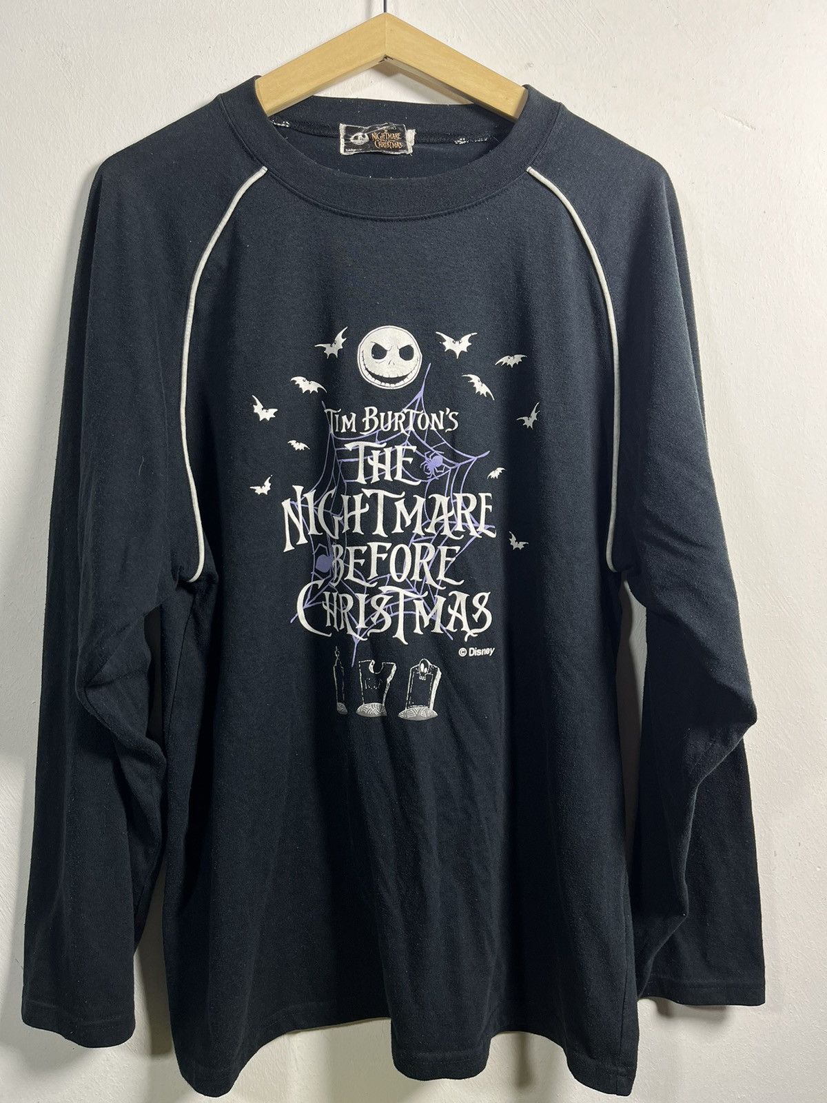 Disney Vintage Nightmare Before Christmas Long Sleeve Size US L / EU 52-54 / 3 - 2 Thumbnail