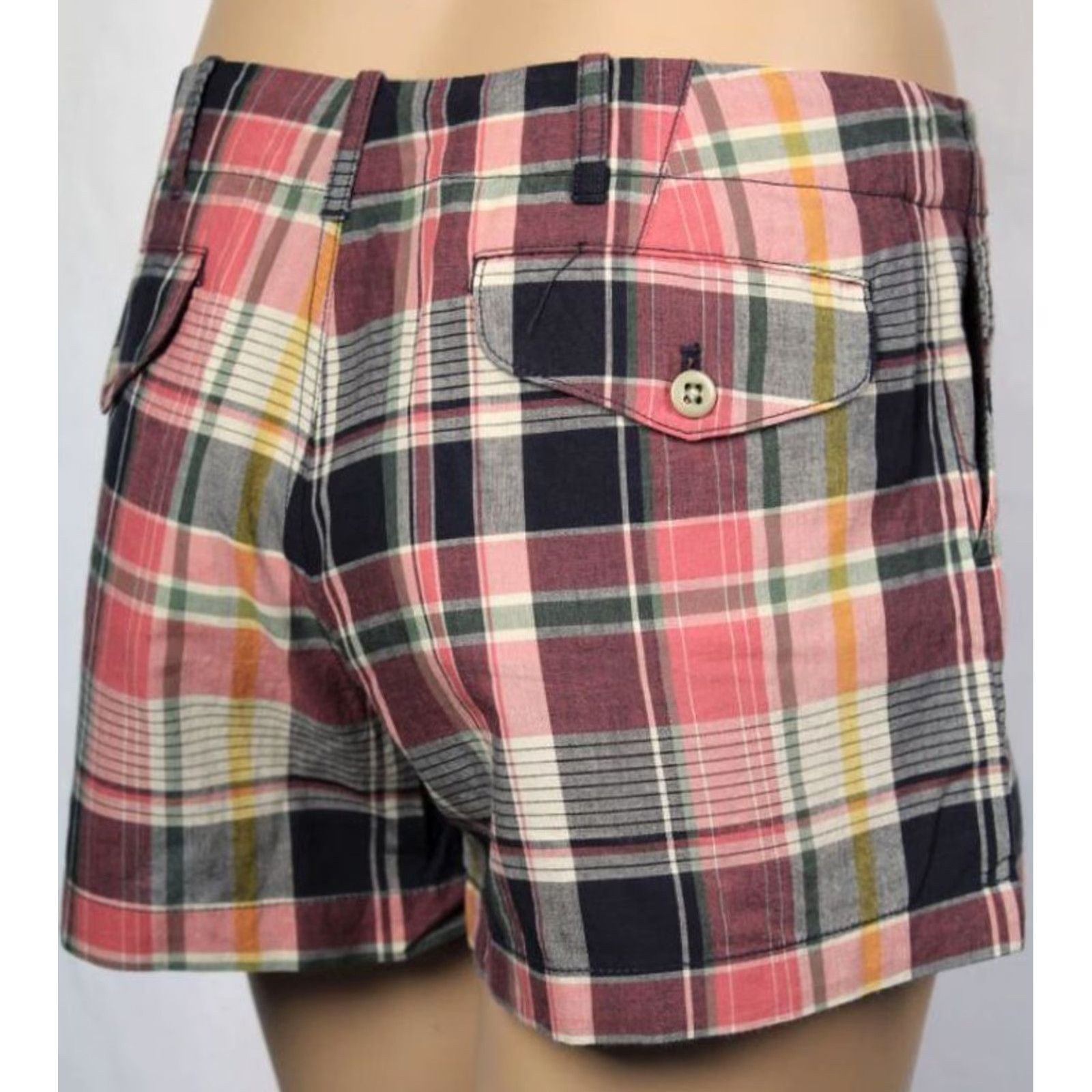 Ralph Lauren Ralph Lauren Sport Pink Navy Blue Plaid Shorts NWT 2 Size 26" / US 2 / IT 38 - 2 Thumbnail