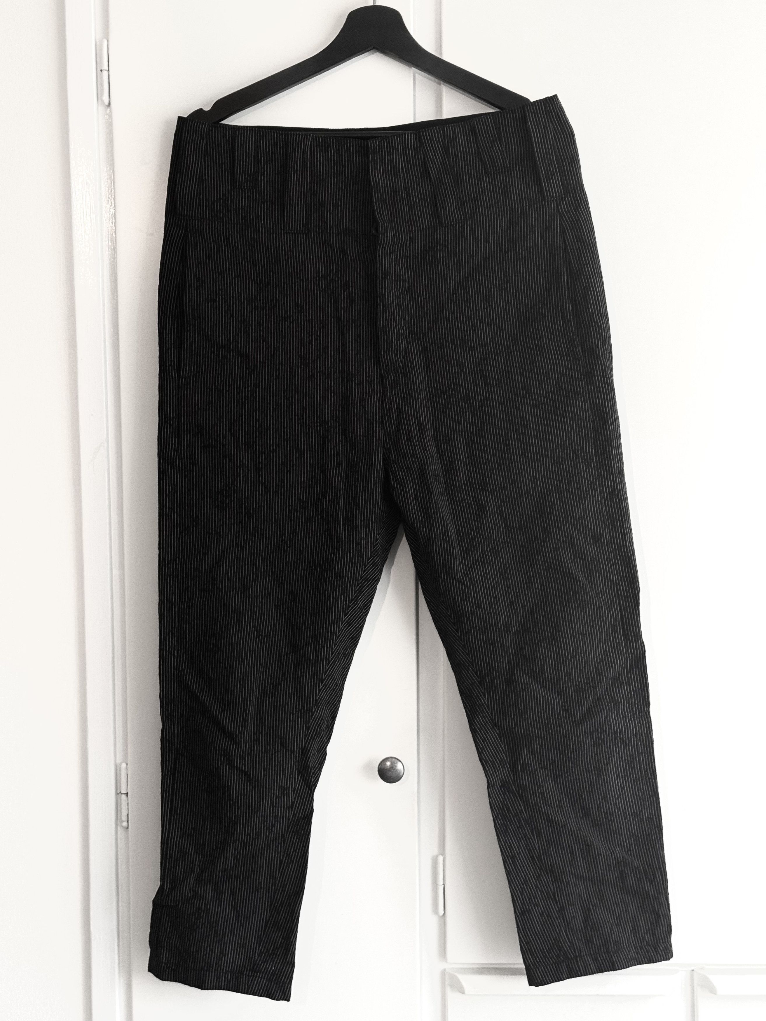 Ann Demeulemeester Linen-Cotton Pinstripe Trousers Size US 30 / EU 46 - 1 Thumbnail