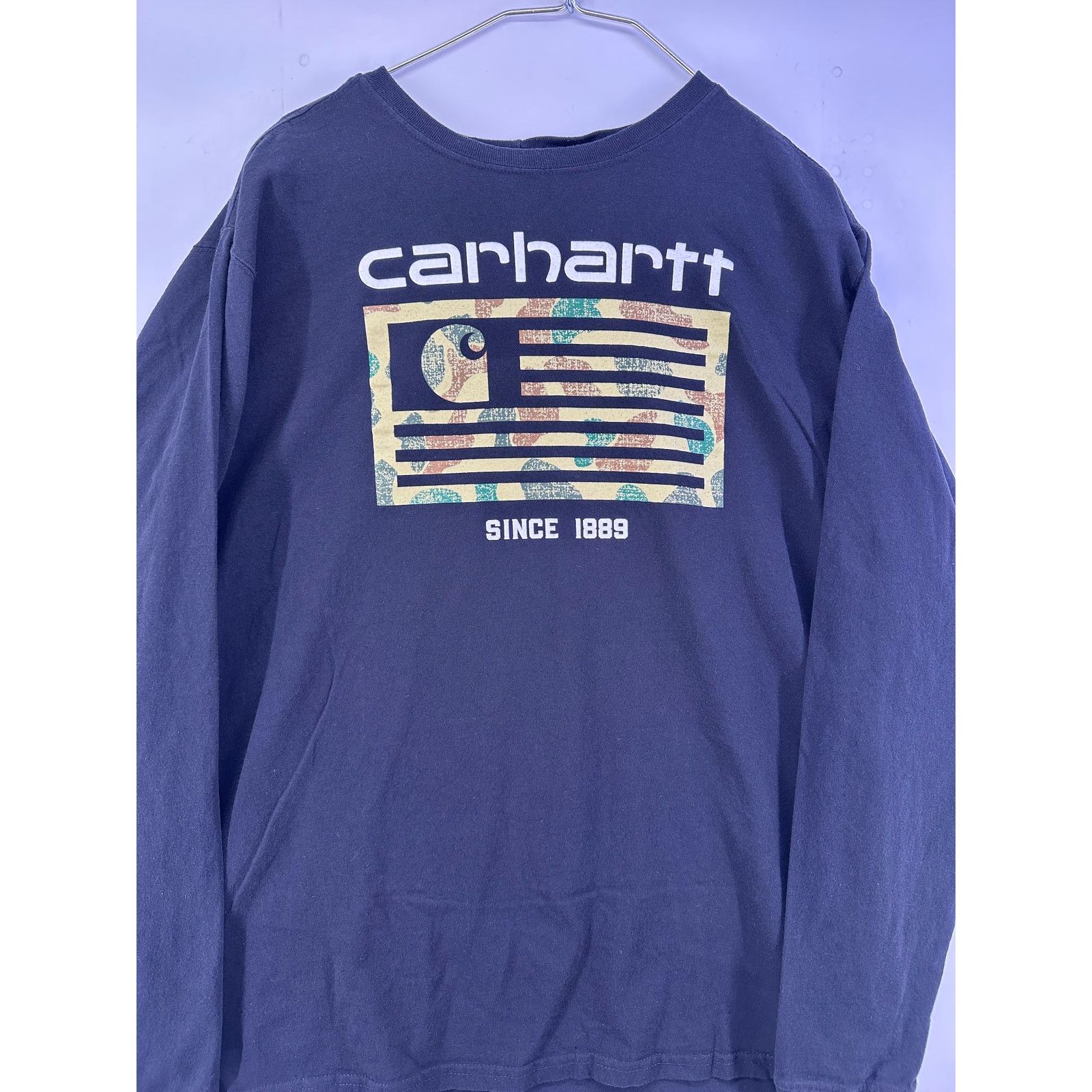 Carhartt Carhartt Camo Flag Black Long Sleeve Shirt Size XL Tall Size US XL / EU 56 / 4 - 3 Thumbnail