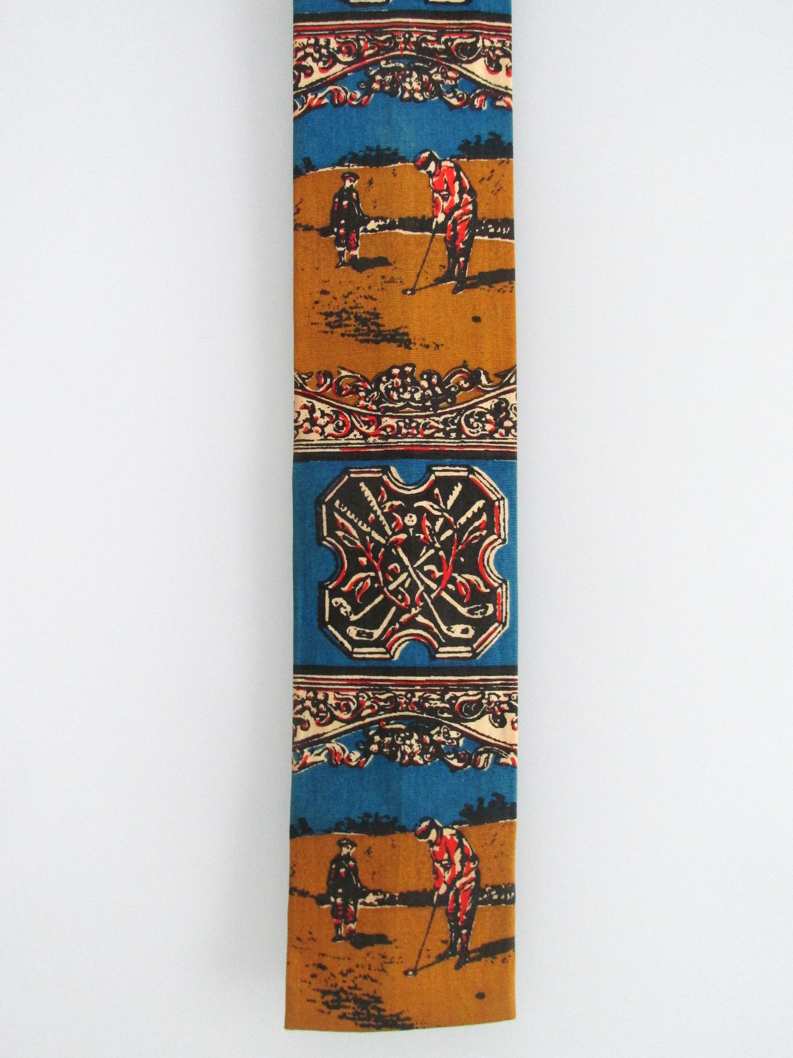 Vintage Rooster Vintage Men's Flat/Square End Cotton Tie Size ONE SIZE - 2 Thumbnail