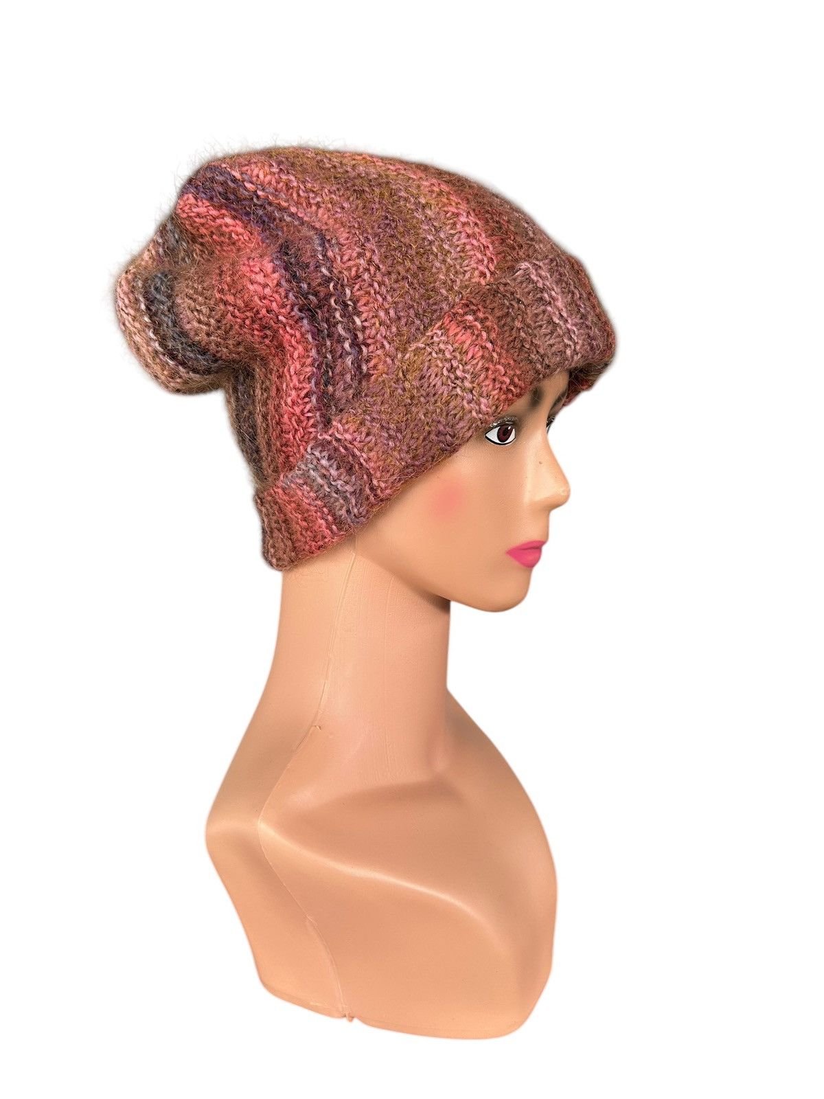 Kapital Crochet Knitted Handmade Hairy Beanie Hats Size ONE SIZE - 4 Thumbnail