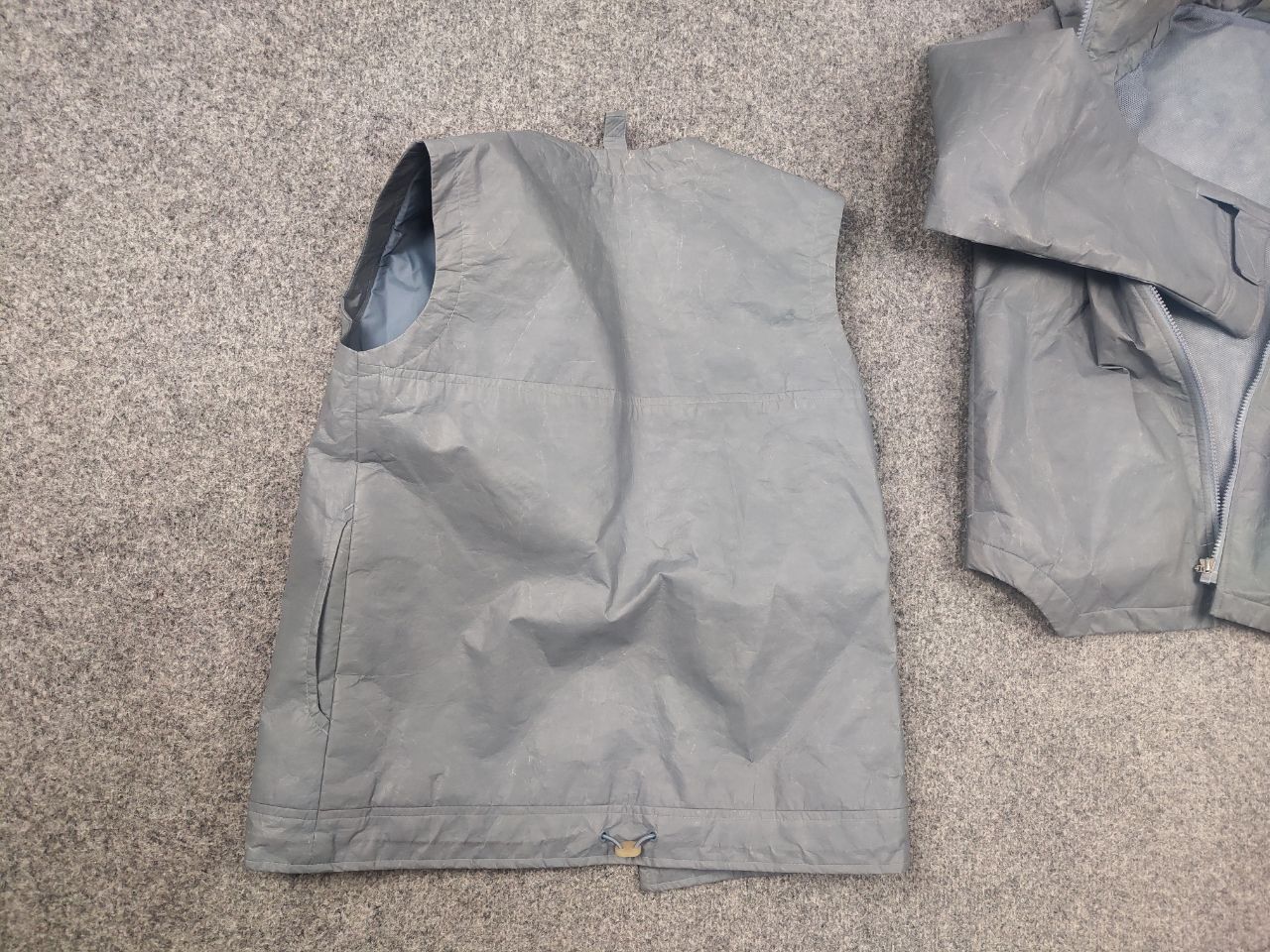 Nike Rare Vintage 00's Nike polyurethane Hooded Zip Jacket + Vest Size S / US 4 / IT 40 - 7 Thumbnail