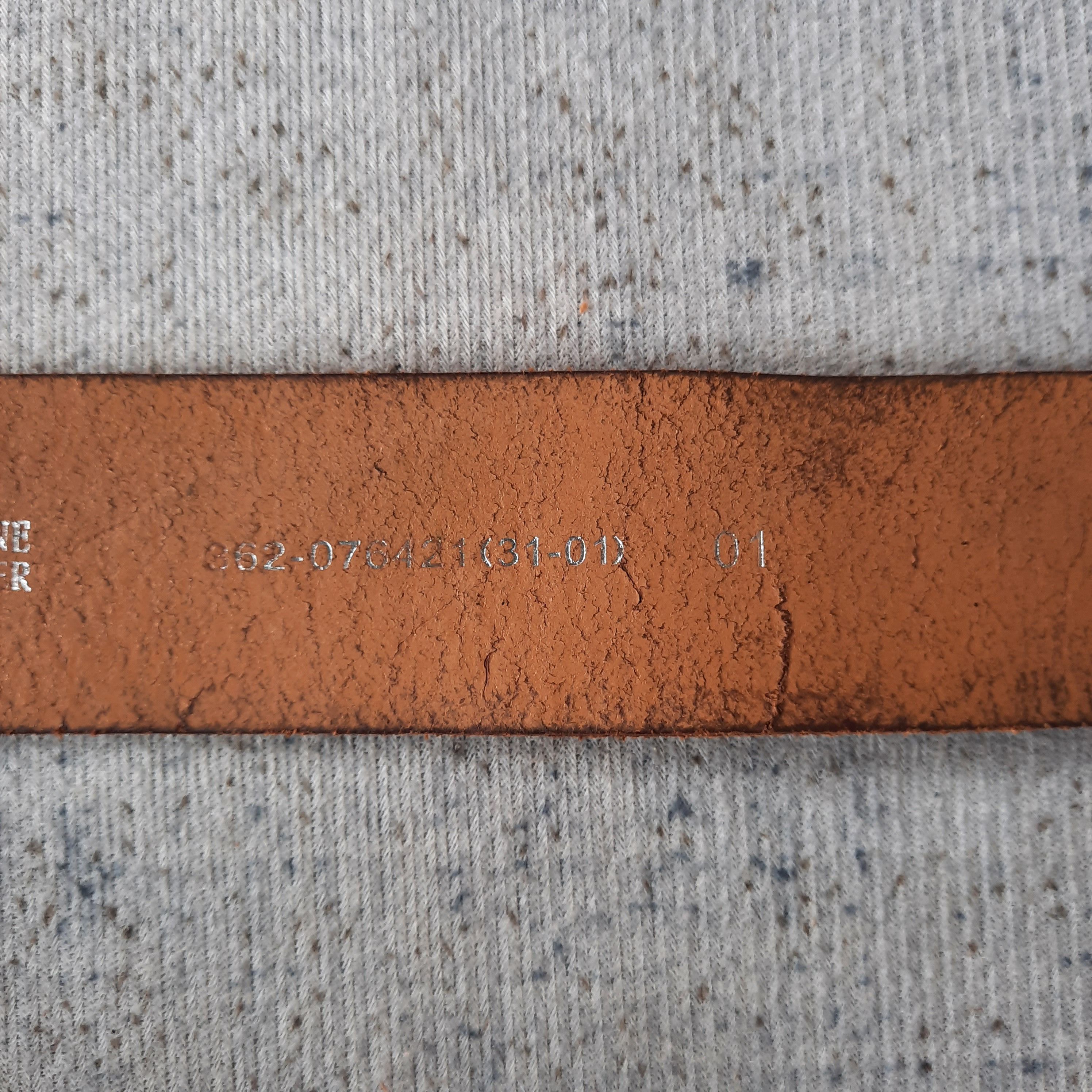 Japanese Brand ⚒️ Solid brass garrison handcraft leather belt Size ONE SIZE - 7 Thumbnail