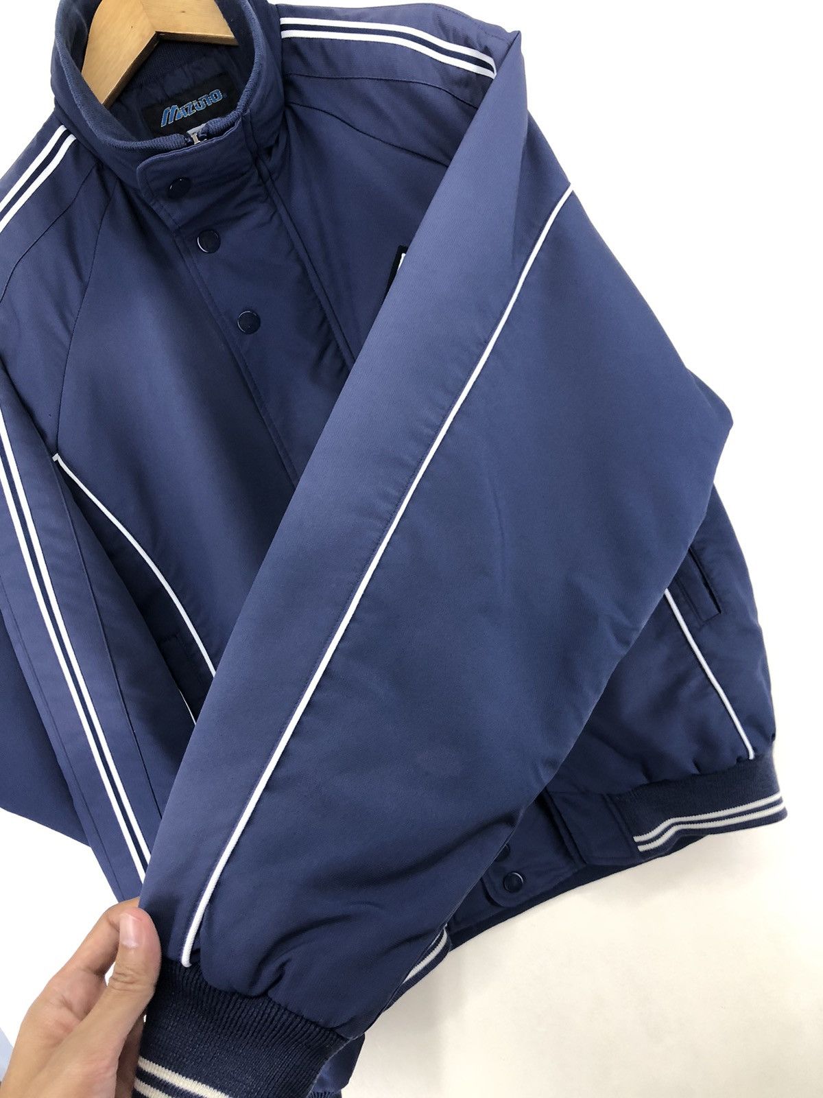 Mizuno Vintage Mizuno Mets Players Baseball Club Bomber Jacket Size US L / EU 52-54 / 3 - 8 Thumbnail
