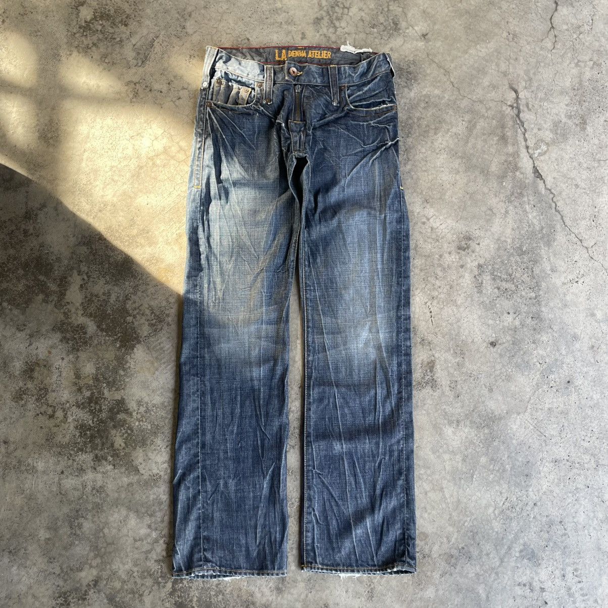 Los Angeles Apparel 🔥Vintage Los Angeles Denim Alter Distress Denim Jeans Size US 32 / EU 48 - 1 Thumbnail