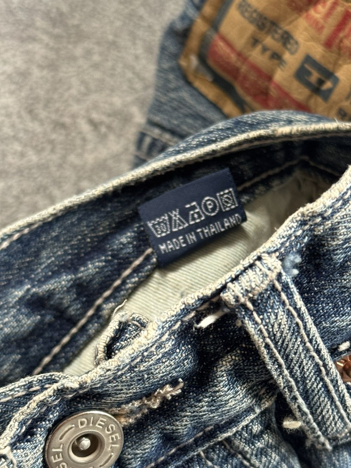 Diesel Diesel 32 vintage denim y2k pants jeans trousers avantgarde Size US 32 / EU 48 - 13 Thumbnail