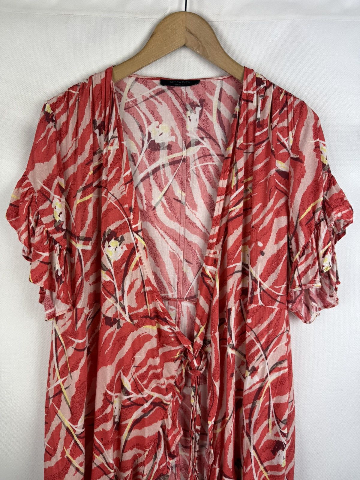 Allsaints Allsaints Marlow Kazuno Ladies Floral Pattern Wrap Dress Size M / US 6-8 / IT 42-44 - 4 Thumbnail