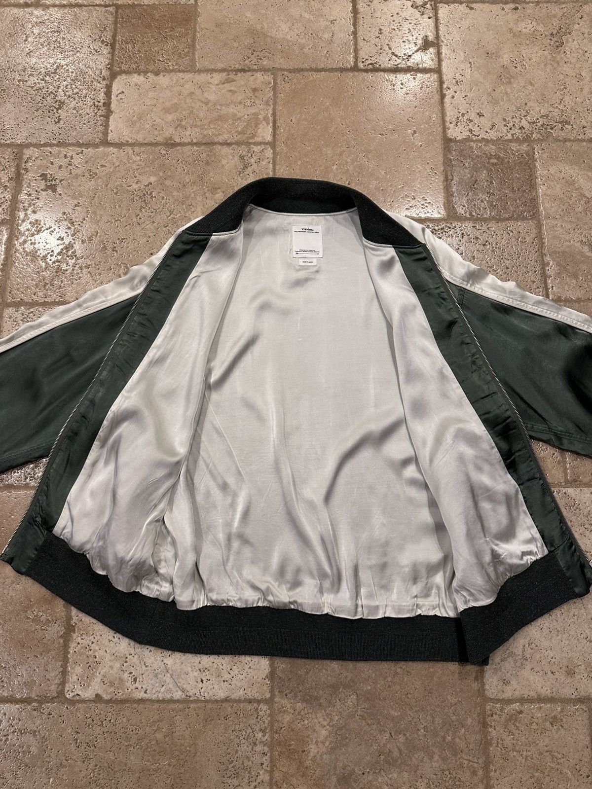 Visvim Visvim Douglas Jkt SS21 Satin Green Zip Souvenir Jacket Size US XL / EU 56 / 4 - 9 Thumbnail