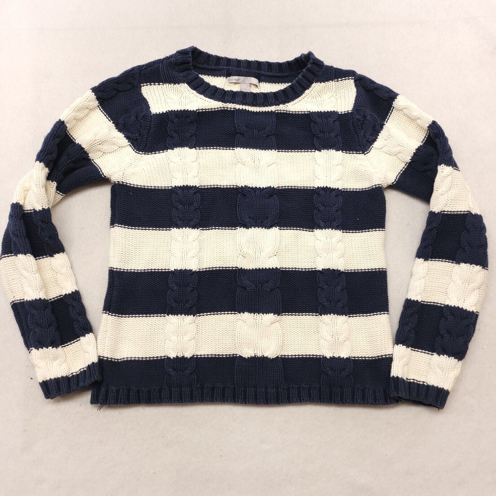 Old Navy Old Navy Casual Cotton Sweater Womens Size Large Blue White Size L / US 10 / IT 46 - 2 Thumbnail