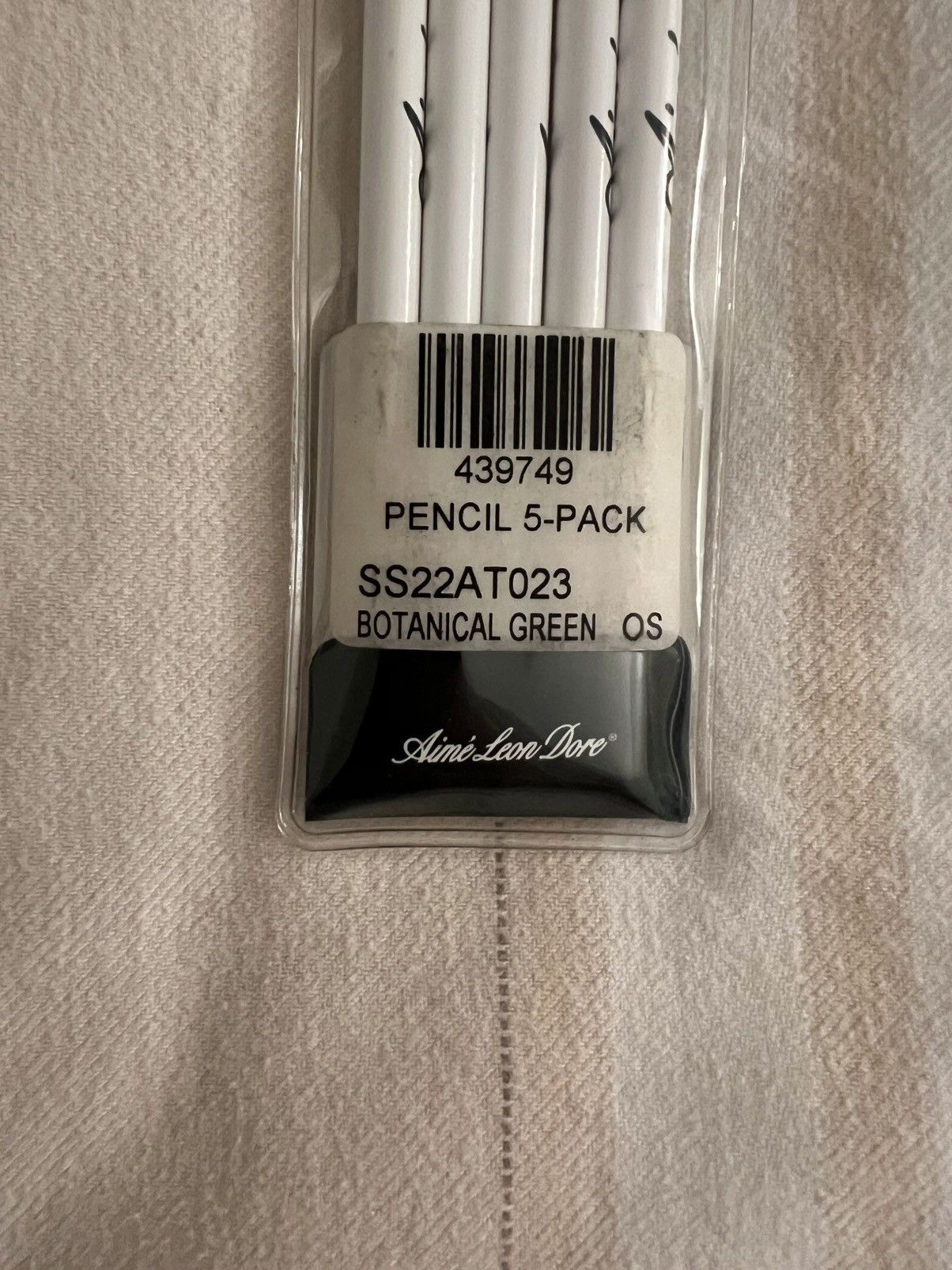 Aime Leon Dore Aime Leon Dore ALD Pencil 5-Pack Botanical Green FW22 Size ONE SIZE - 3 Thumbnail