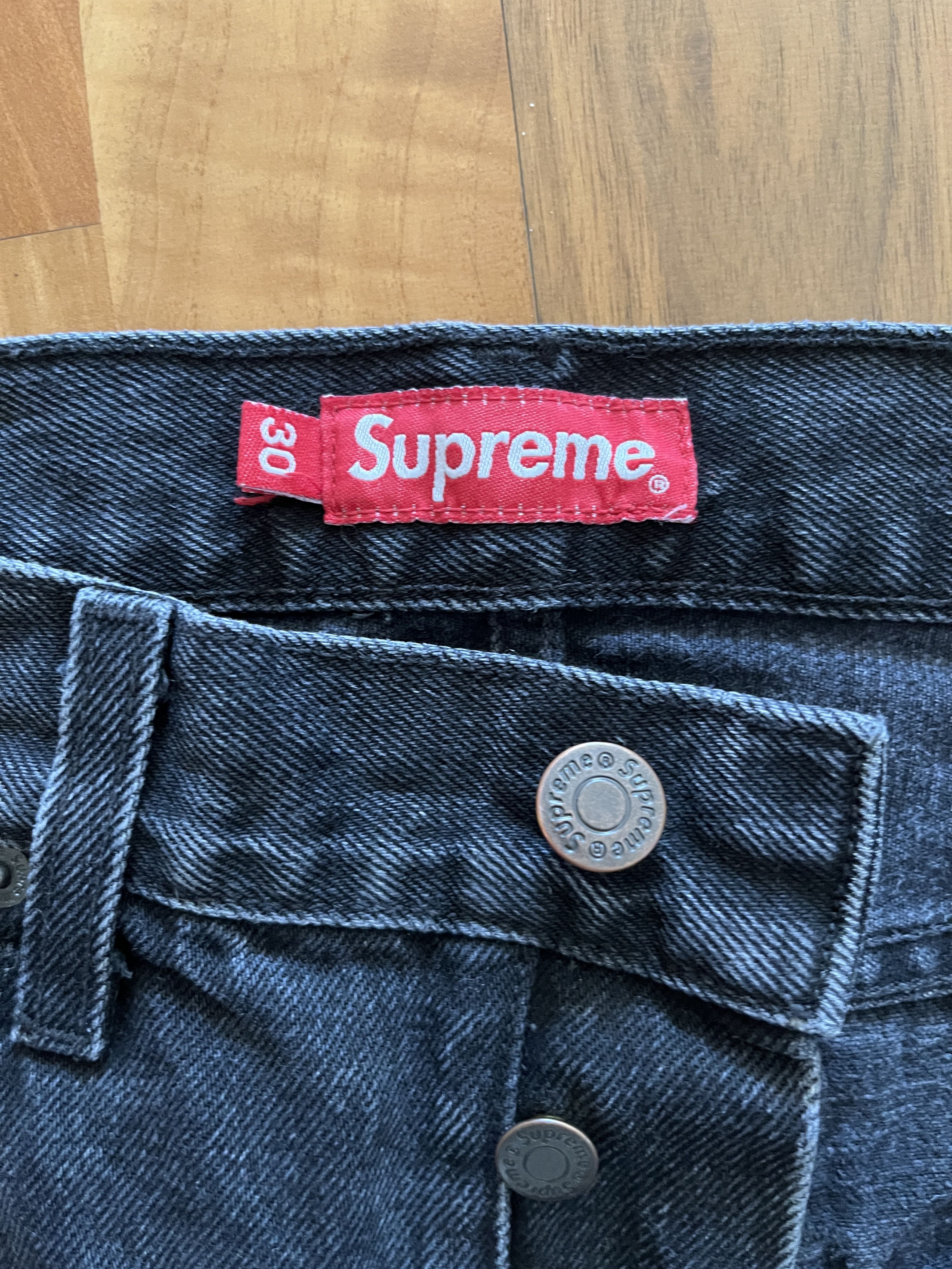 Supreme Black Supreme Denim Size US 30 / EU 46 - 3 Thumbnail