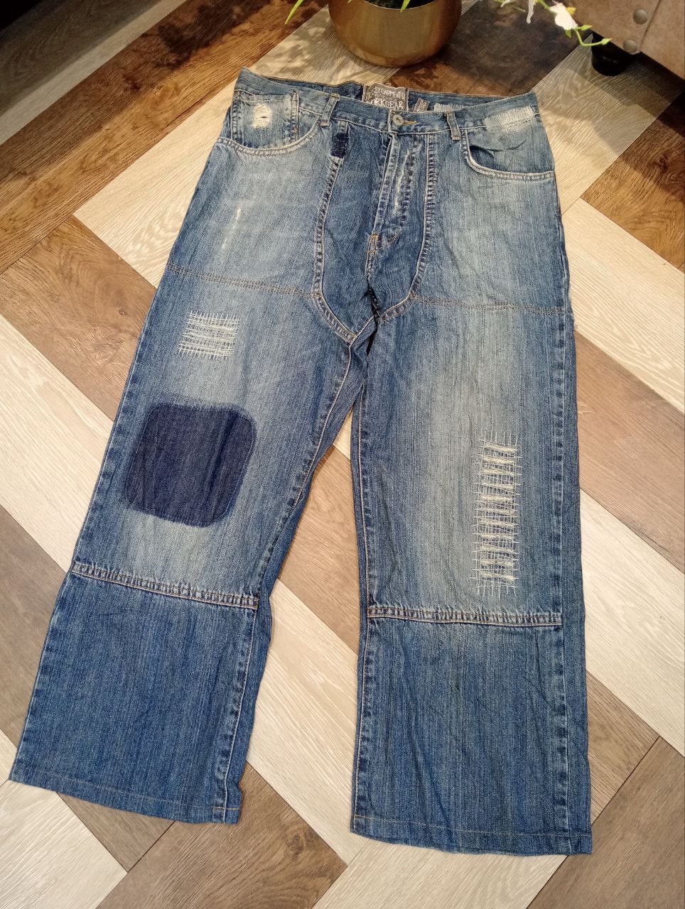 Stussy STUSSY WORKGEAR DISTRESSED JEANS - SIZE 32 Size US 32 / EU 48 - 3 Thumbnail