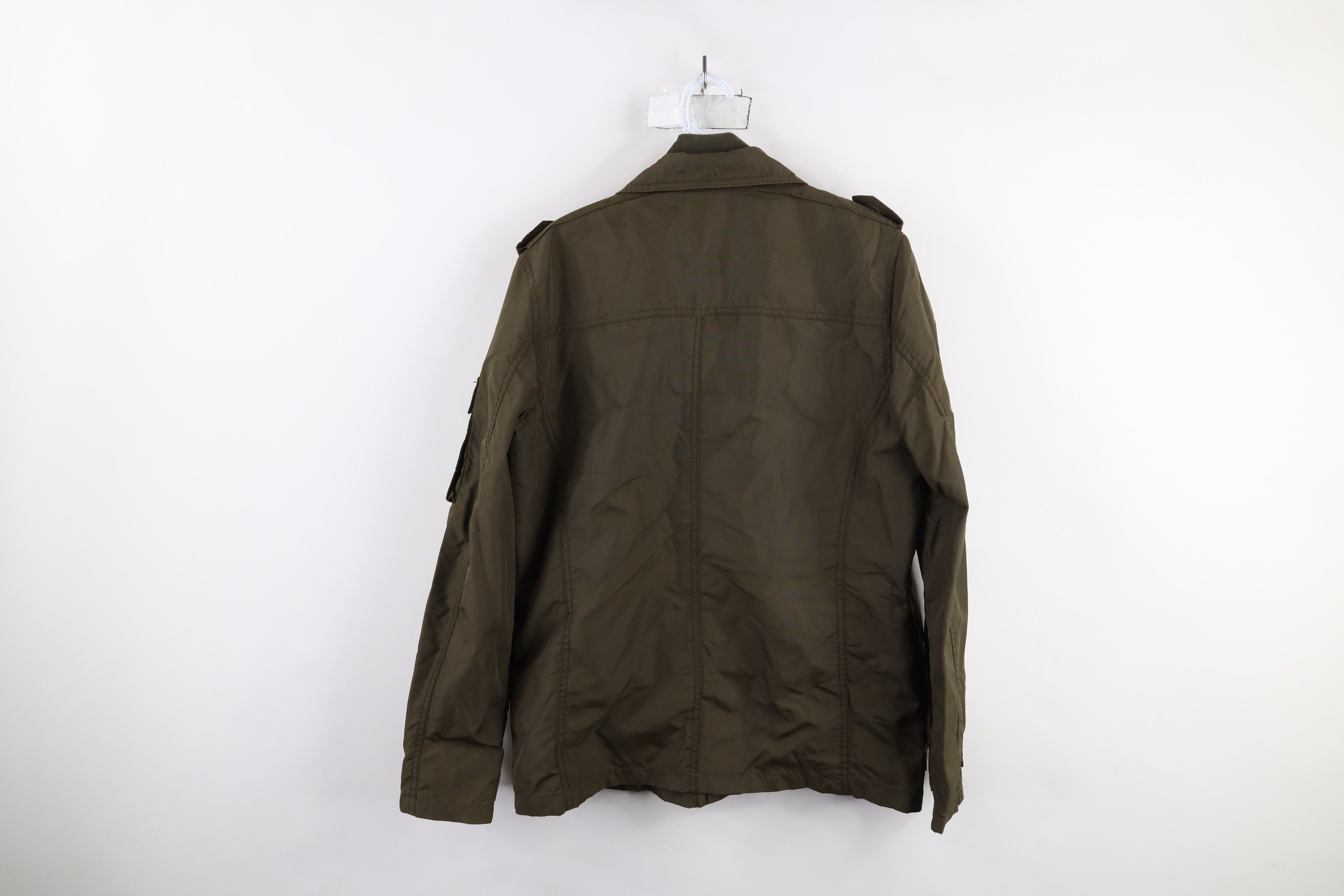 Gap × Vintage Vintage Y2K Gap Military Style Full Zip Field Jacket Green Size US S / EU 44-46 / 1 - 14 Thumbnail
