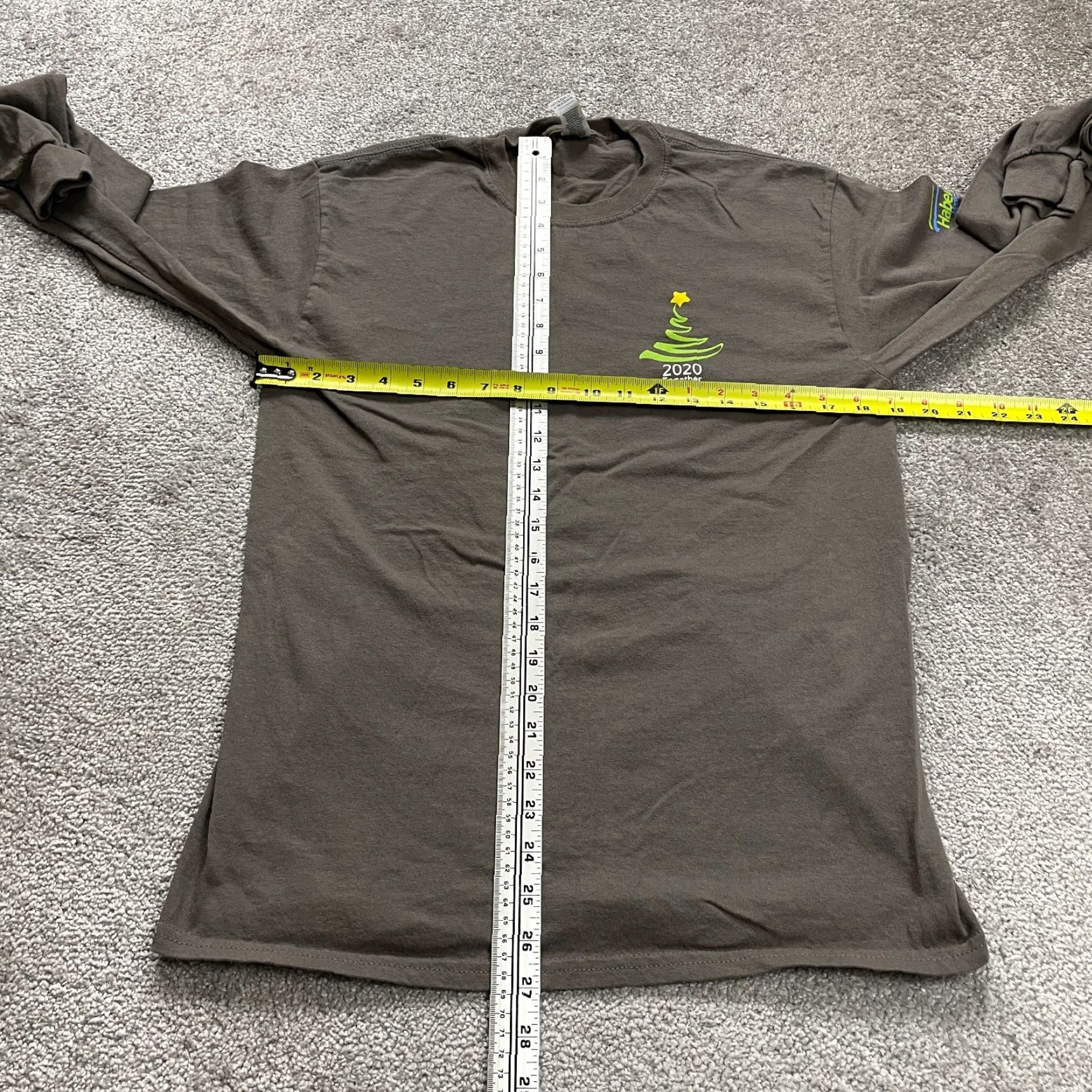 Gildan GILDAN Ultra Cotton Long Sleeve T-Shirt Unisex Medium Brown Graphic Classic Outdoor Size US M / EU 48-50 / 2 - 7 Thumbnail
